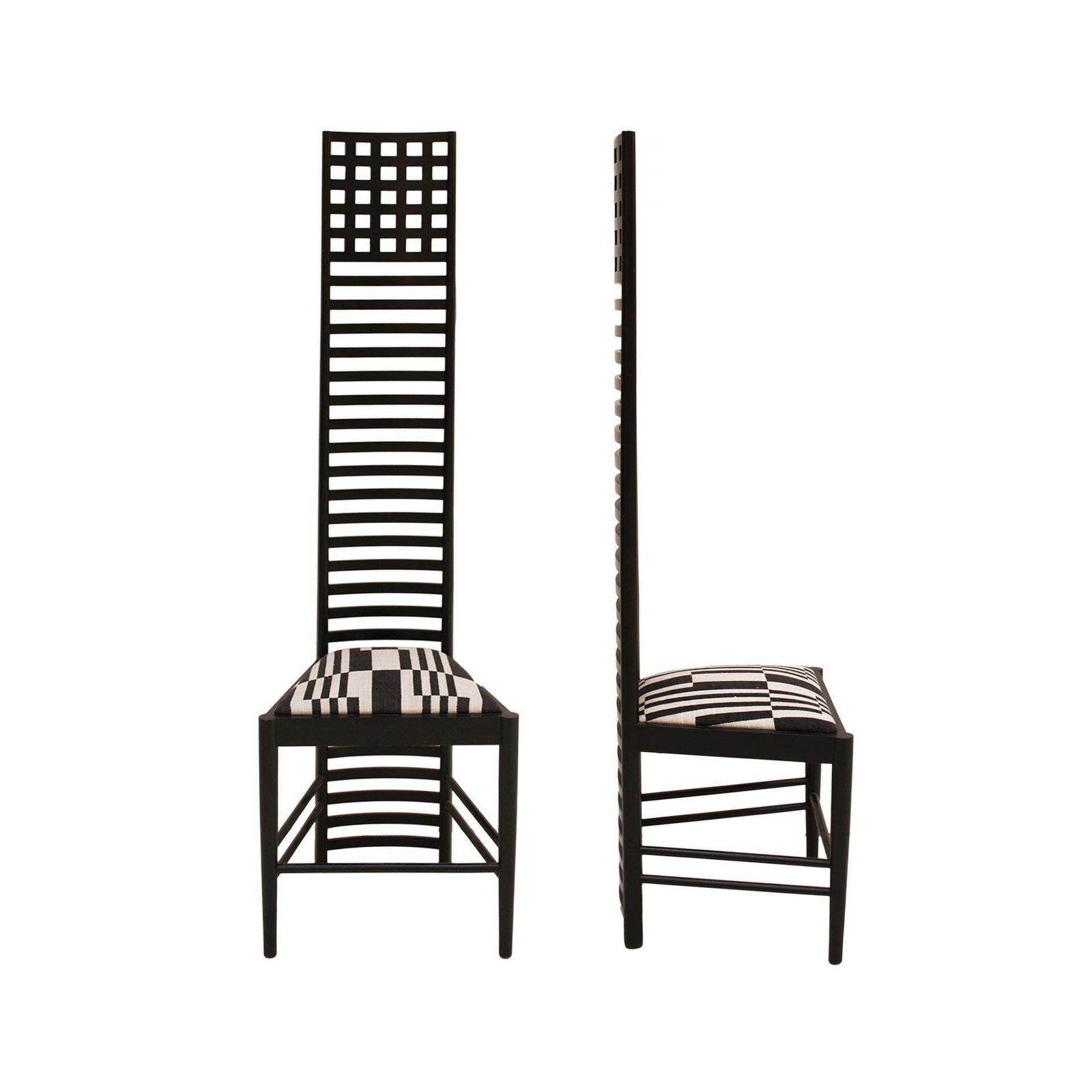 Mid Century Modern Mackintosh "292 Hill House 1" Italian Pair Of Ashwood Chairs photo furniture