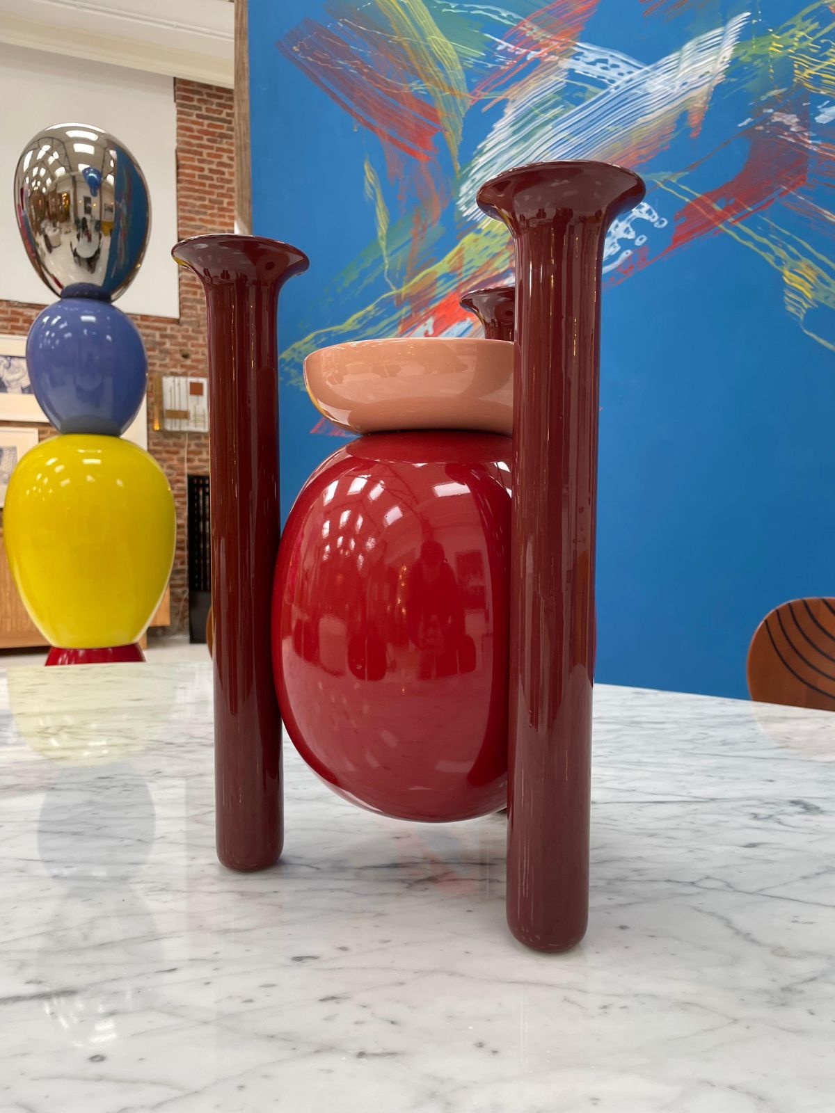 Contemporary Red Vases Made Of Ceramic Designed By Jaime Hayón photo vinterior