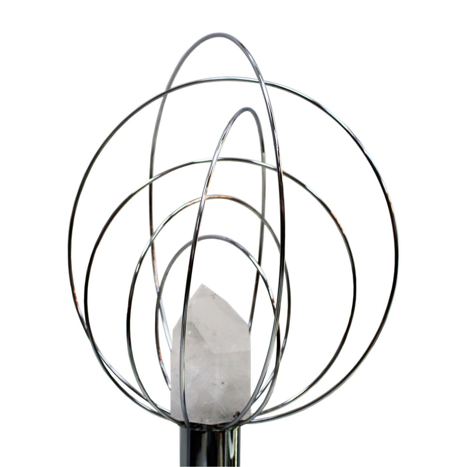 Mid Century Modern By Angelo Brotto Metal Barnaba Pair Of Italian Lamps photo for sale