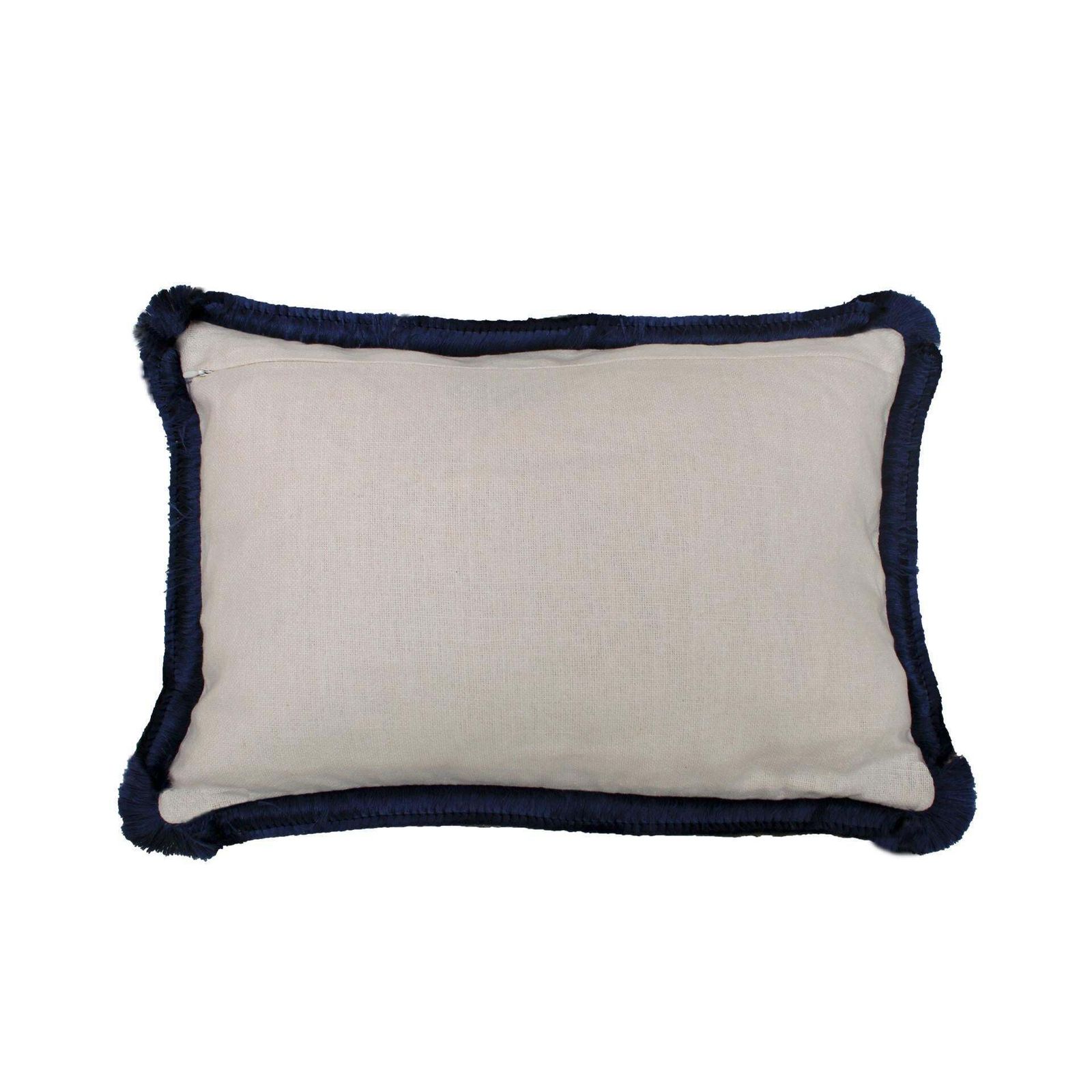 Leopard Print Velvet Cushion In Cotton With Double Tinsel Trim And Linen Back photo furniture