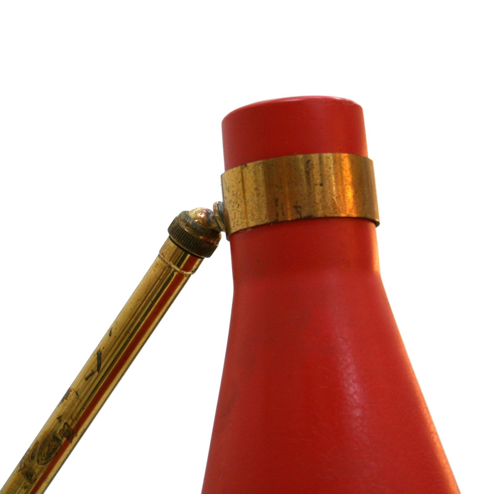 Mid Century Modern Oscar Torlasco Brass And Colored Italian Floor Lamp photo vinterior