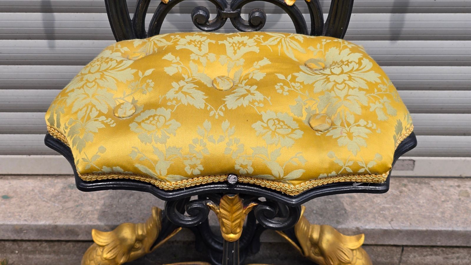 photo buy 19th Century French Cast Iron Hall Stand With Gilded Accents