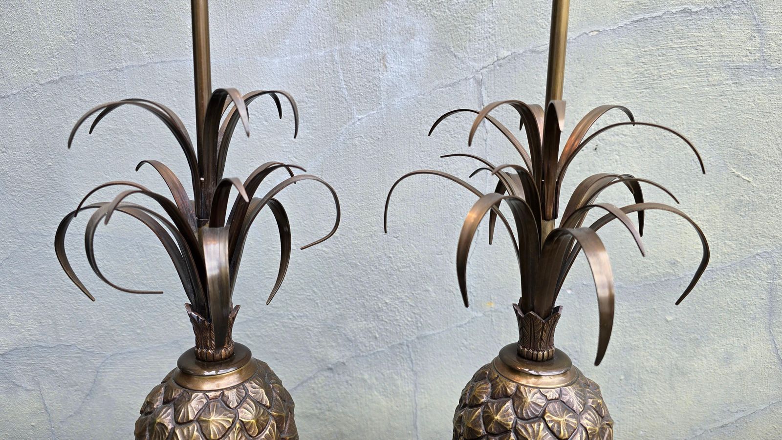 Very Rare Pair Of Pineapple Table Lamps By Charles & Fils photo 5292.0