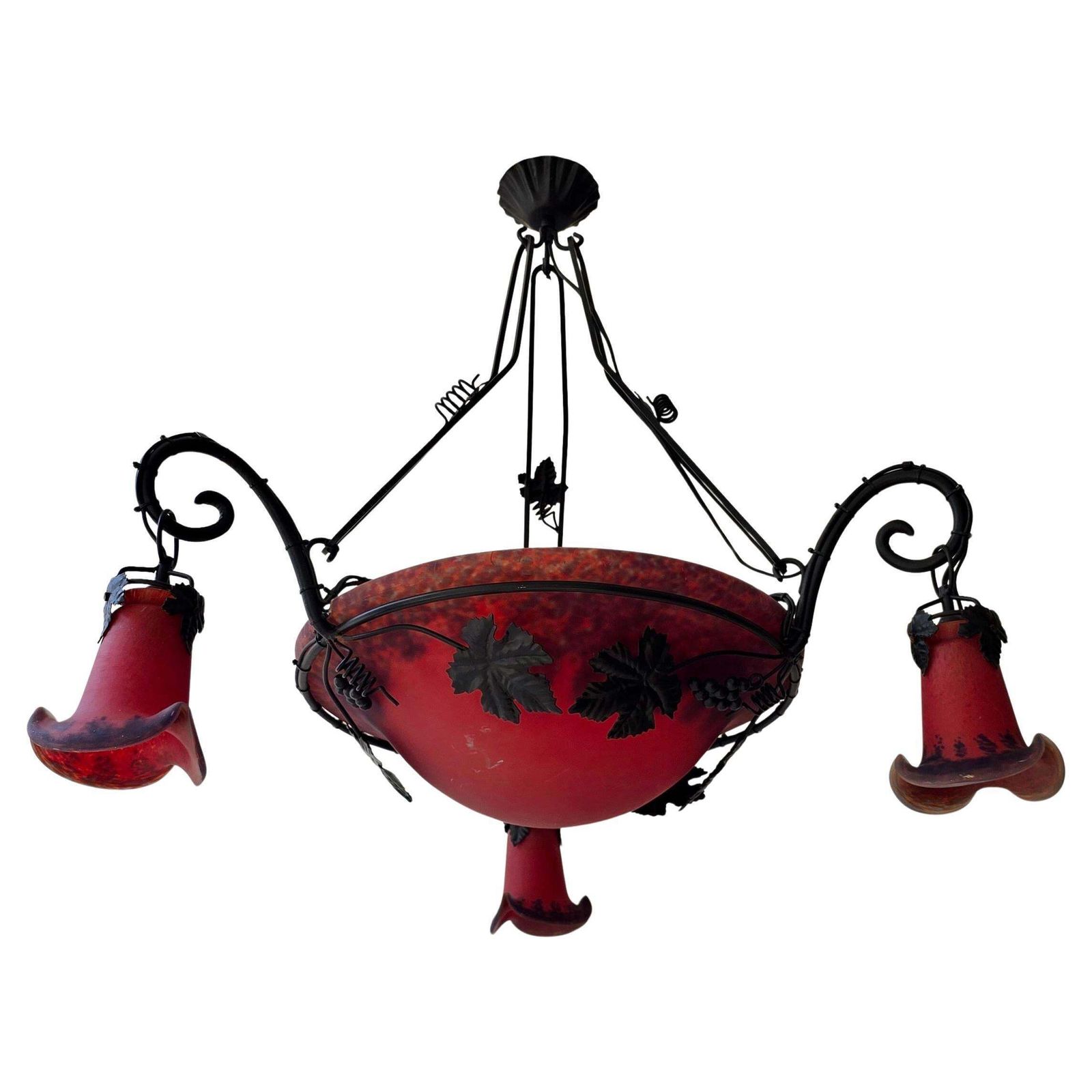 Art Deco Chandelier In The Style Of Müller Frères photo furniture