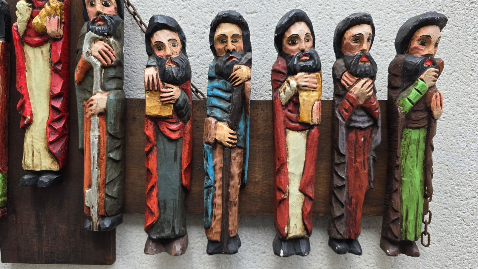 Hand Carved Wooden Relief Last Supper photo vinterior