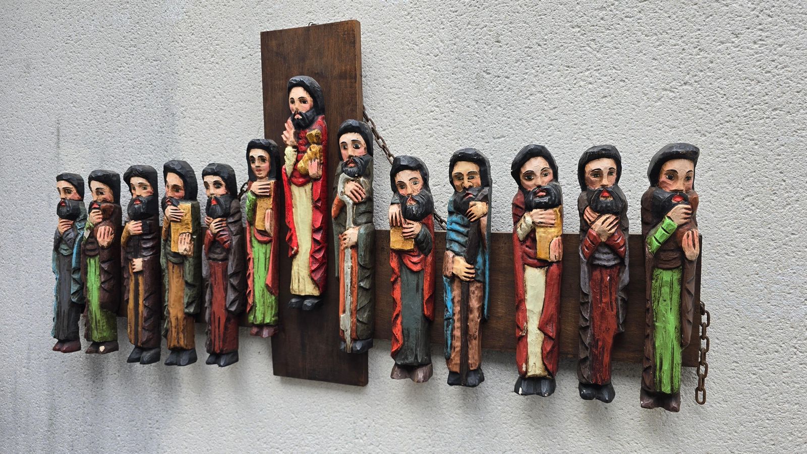 photo furniture Hand Carved Wooden Relief Last Supper