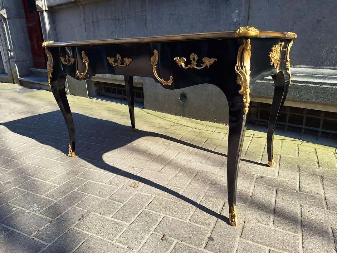 Gorgeous Louis XV Style, Ormolu Mounted, Bronze Dore, Bureau Plat, Writing Desk! photo Furniture