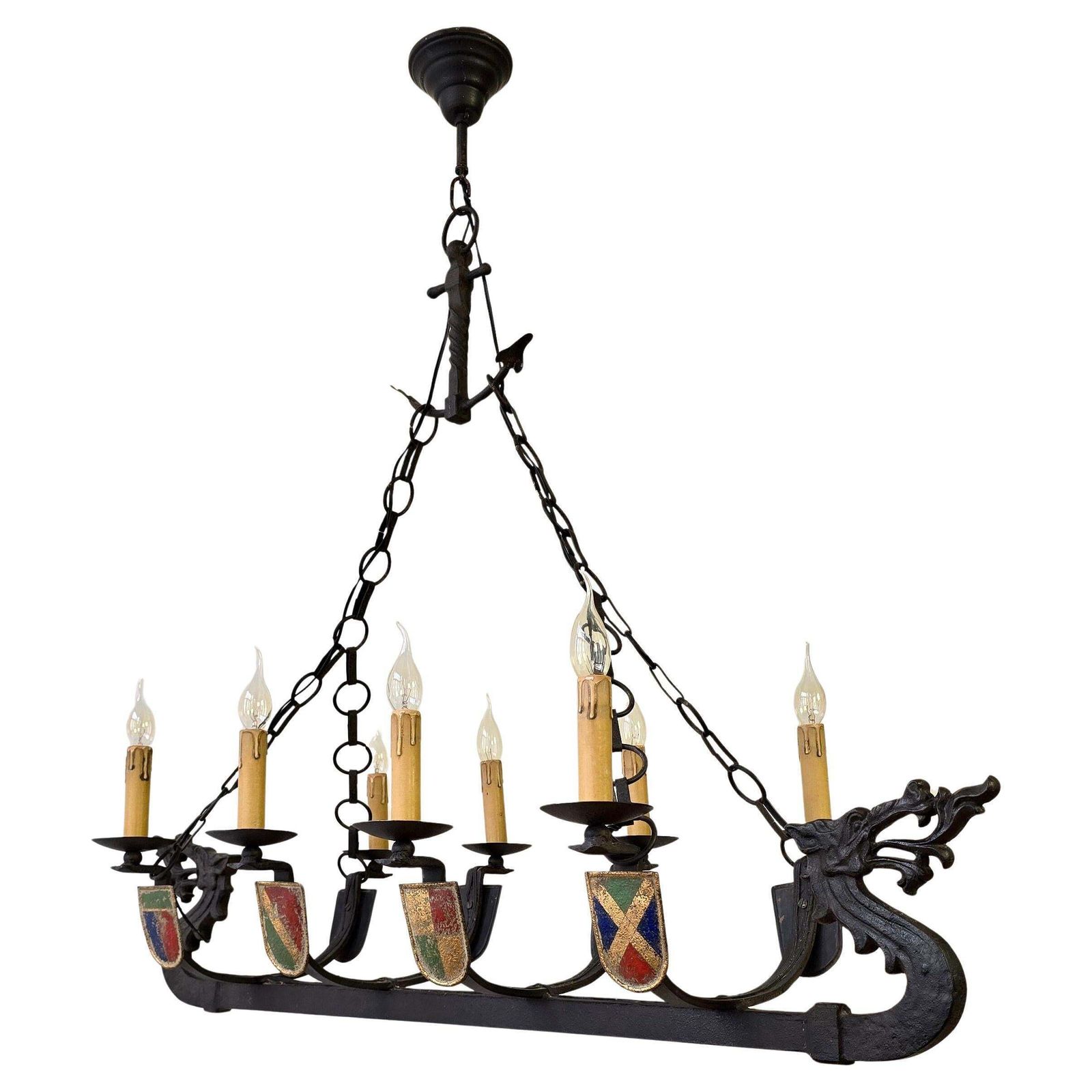Viking Ship Dragon Boat Chandelier