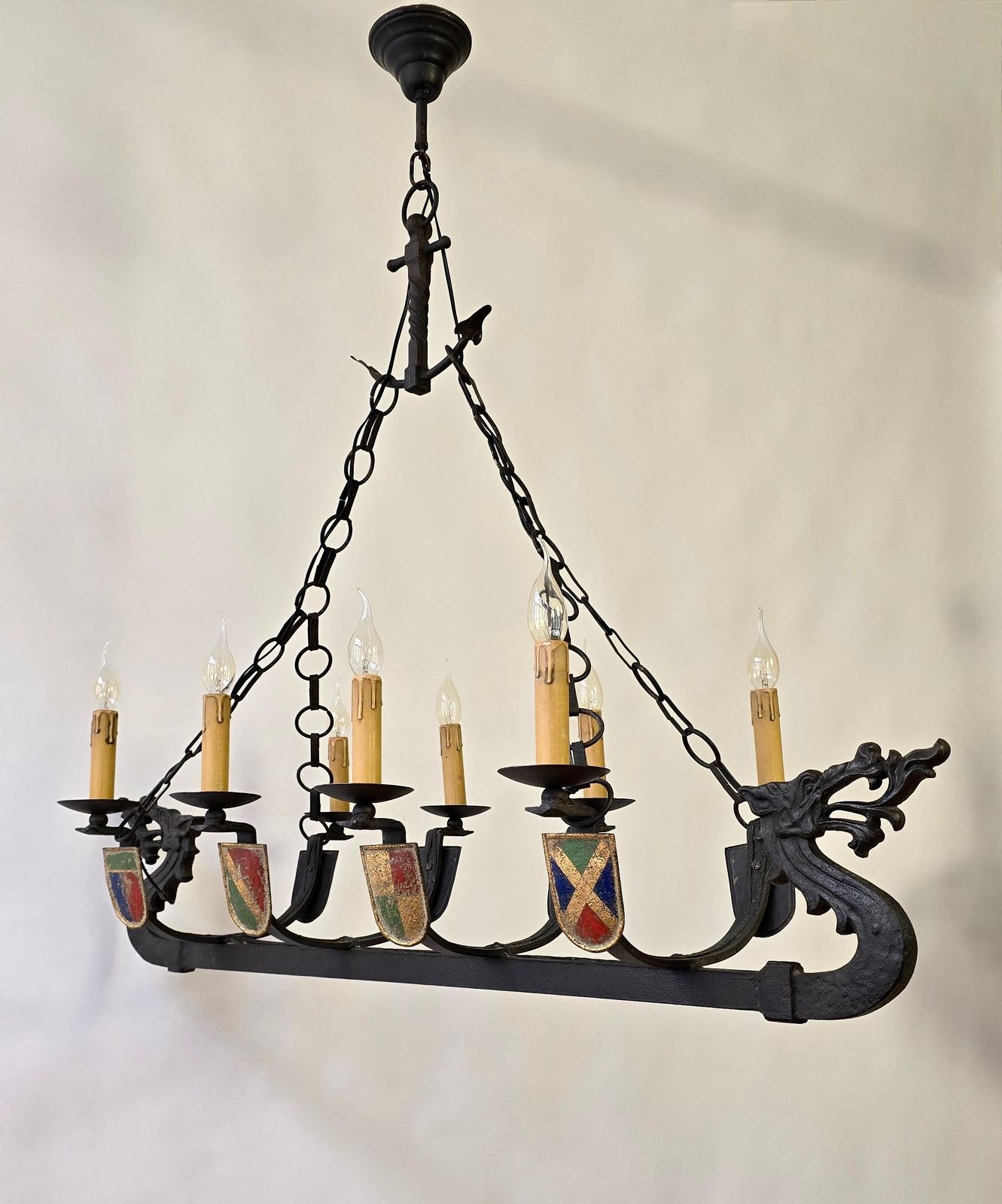 Viking Ship Dragon Boat Chandelier photo 4717.0