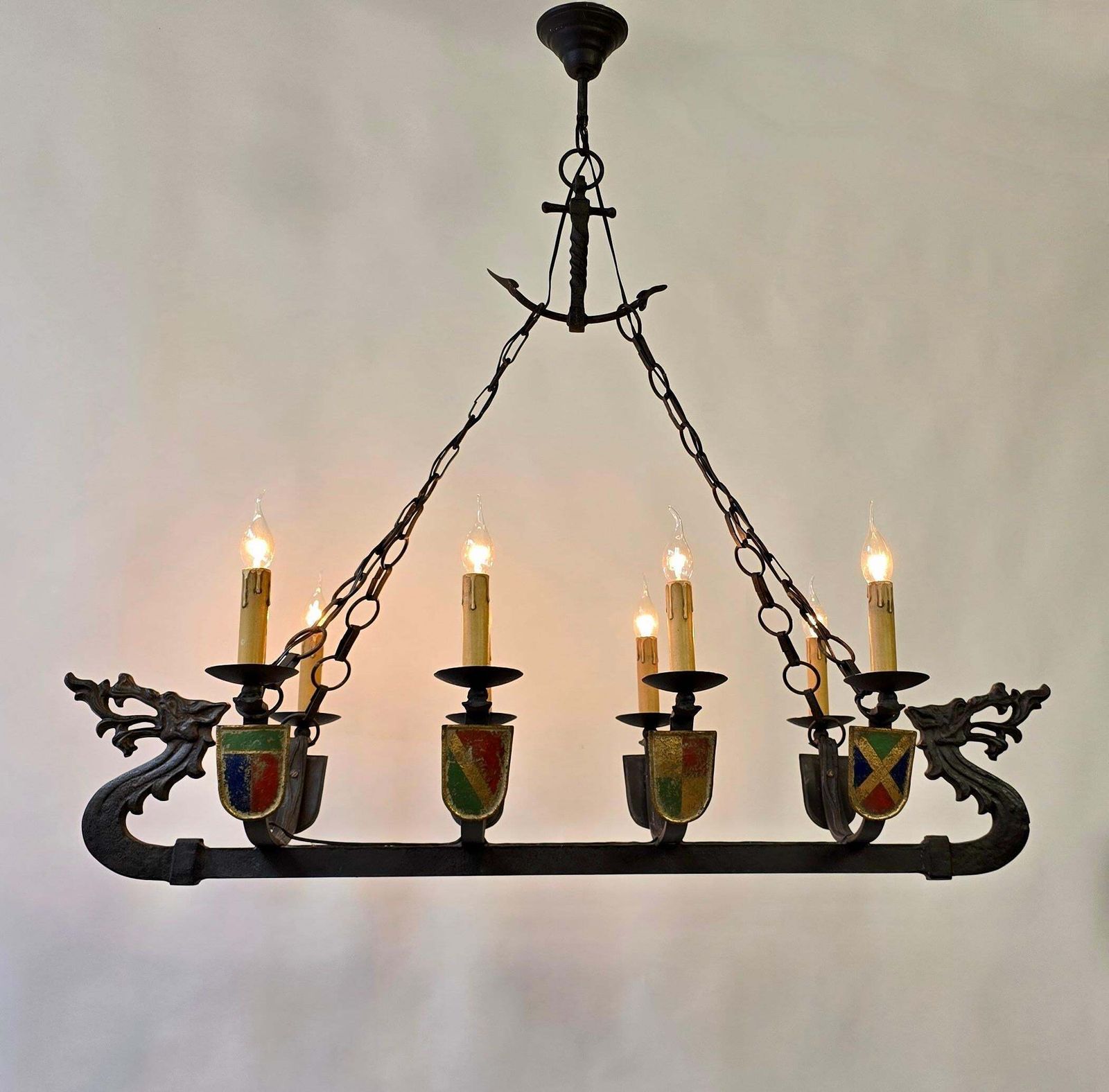 Lighting Viking Ship Dragon Boat Chandelier photo