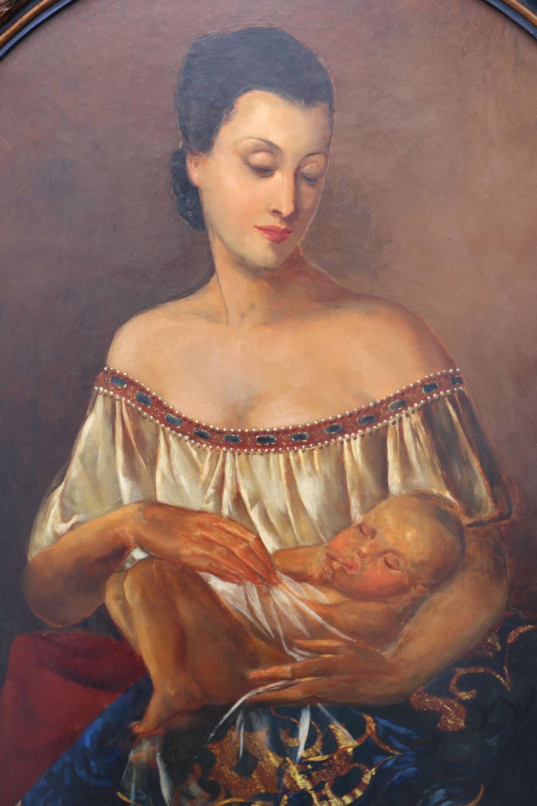 Italian Painting Of Madonna And Child photo 3208.0