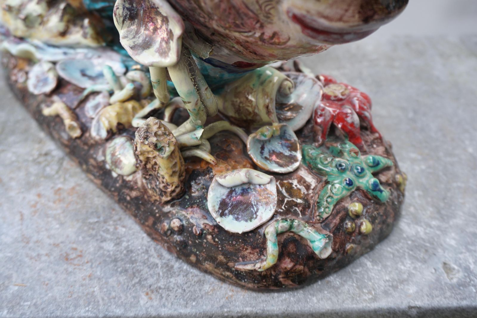 photo vinterior Larger Than Life Figural Fish Lamp By E. Pattarino For Marbro
