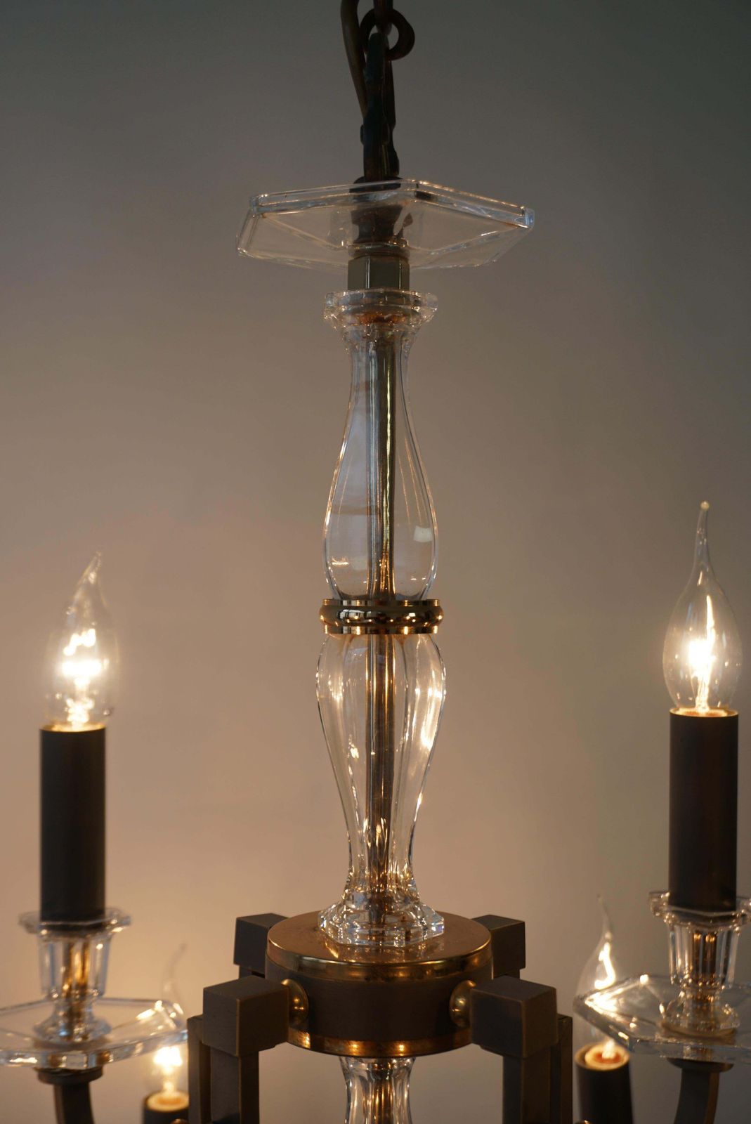 Very Elegant Classic  French Crystal Glass Chandelier photo vinterior