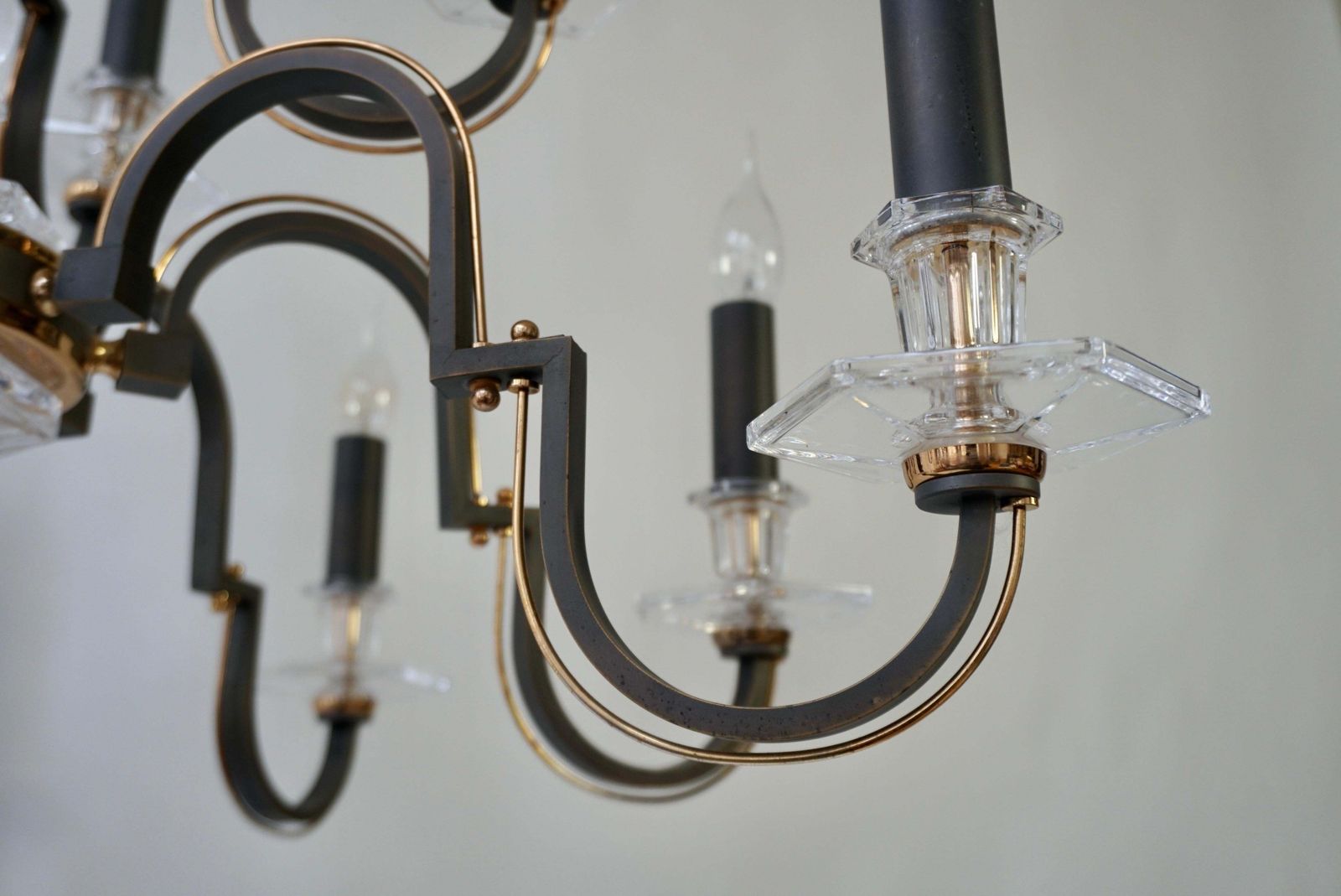 photo for sale Very Elegant Classic  French Crystal Glass Chandelier