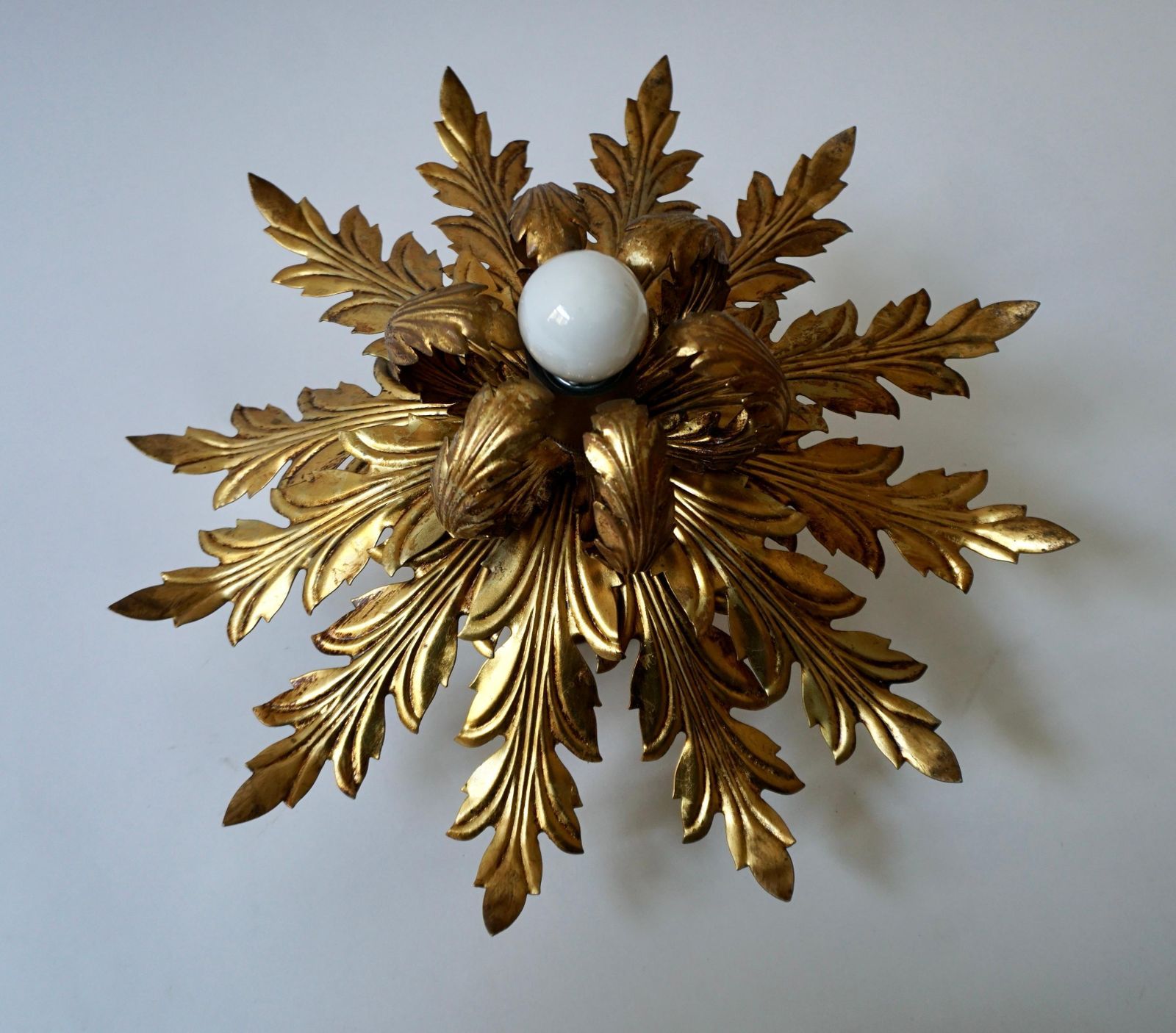 Gilt Firenze Wall Or Ceiling Lamp, 1960's photo furniture