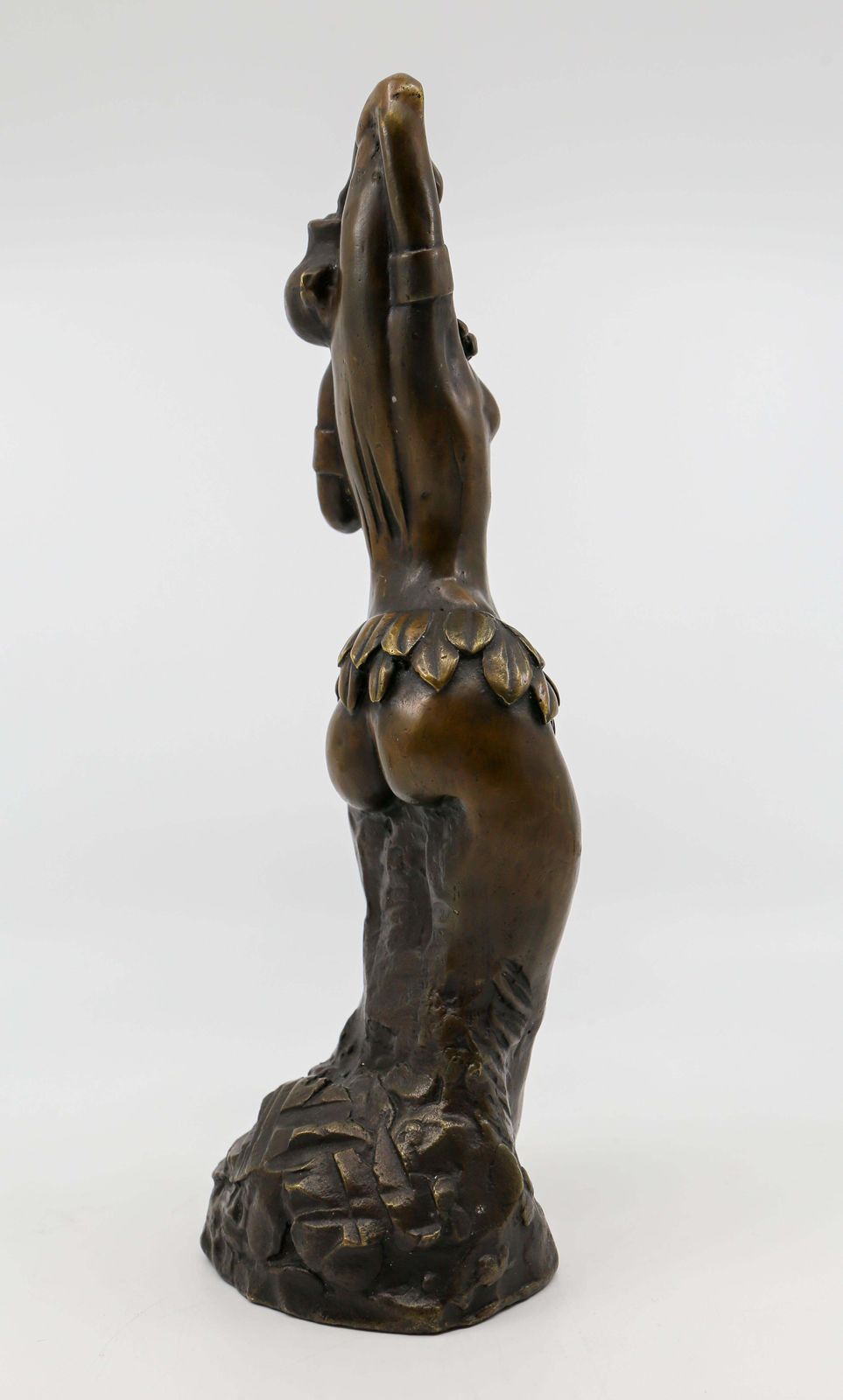 photo for sale African Ethiopian Hamar Woman, Patinated And Polished Bronze Sculpture