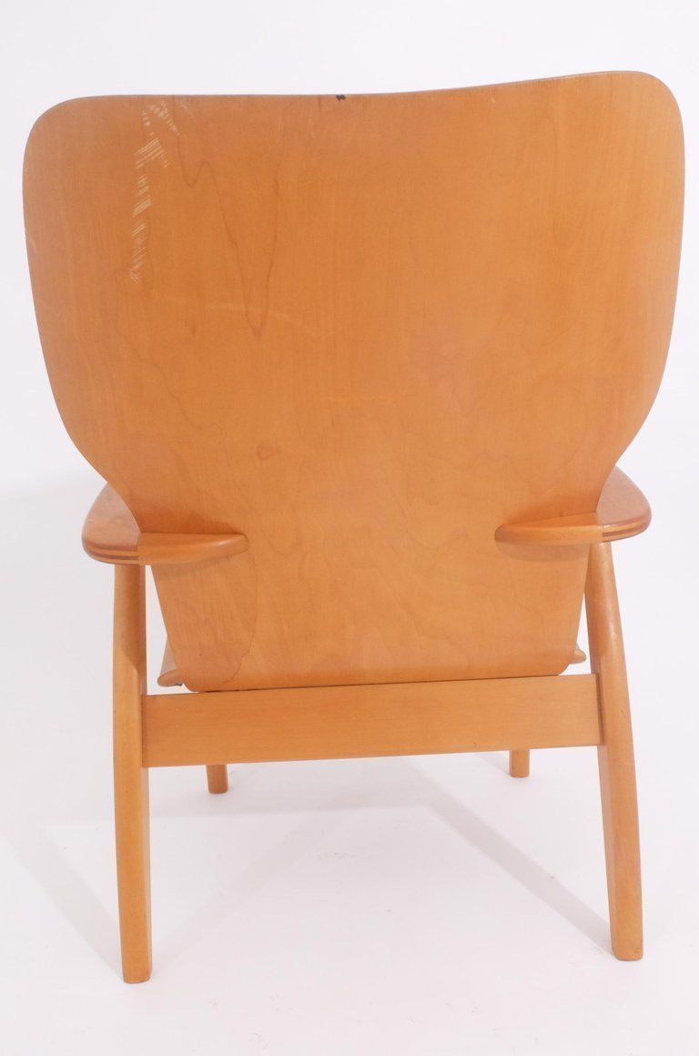 Tapiovaara "High Back Lounge Chair" For Domus Academy 1948 Signed Keravan Puuteo photo vintage
