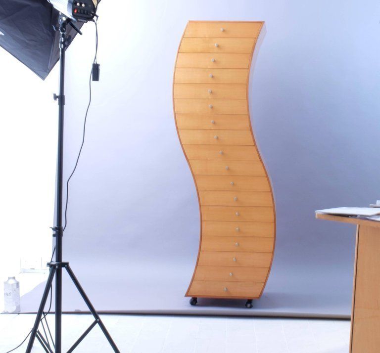 Kuramata Side 1 Furniture In Irregular Form 1989 photo Furniture