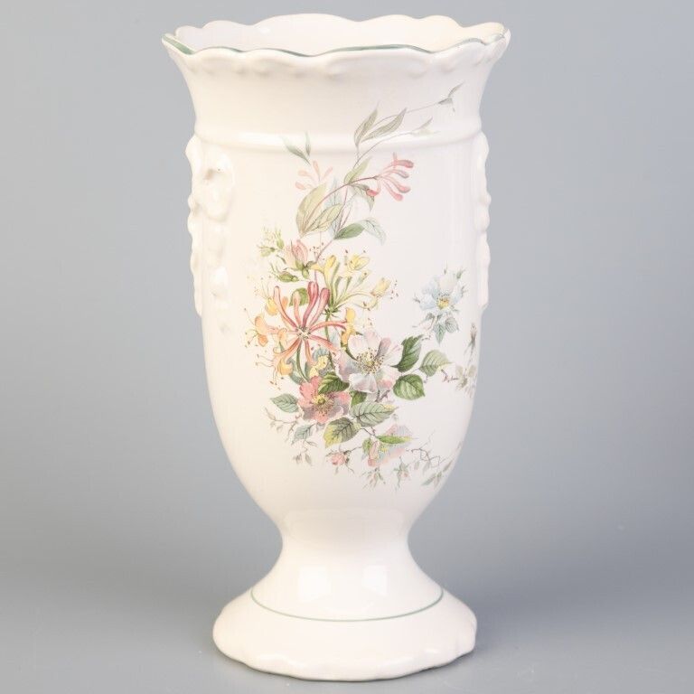Art Nouveau Style Porcelain Ceramic Floral Vase