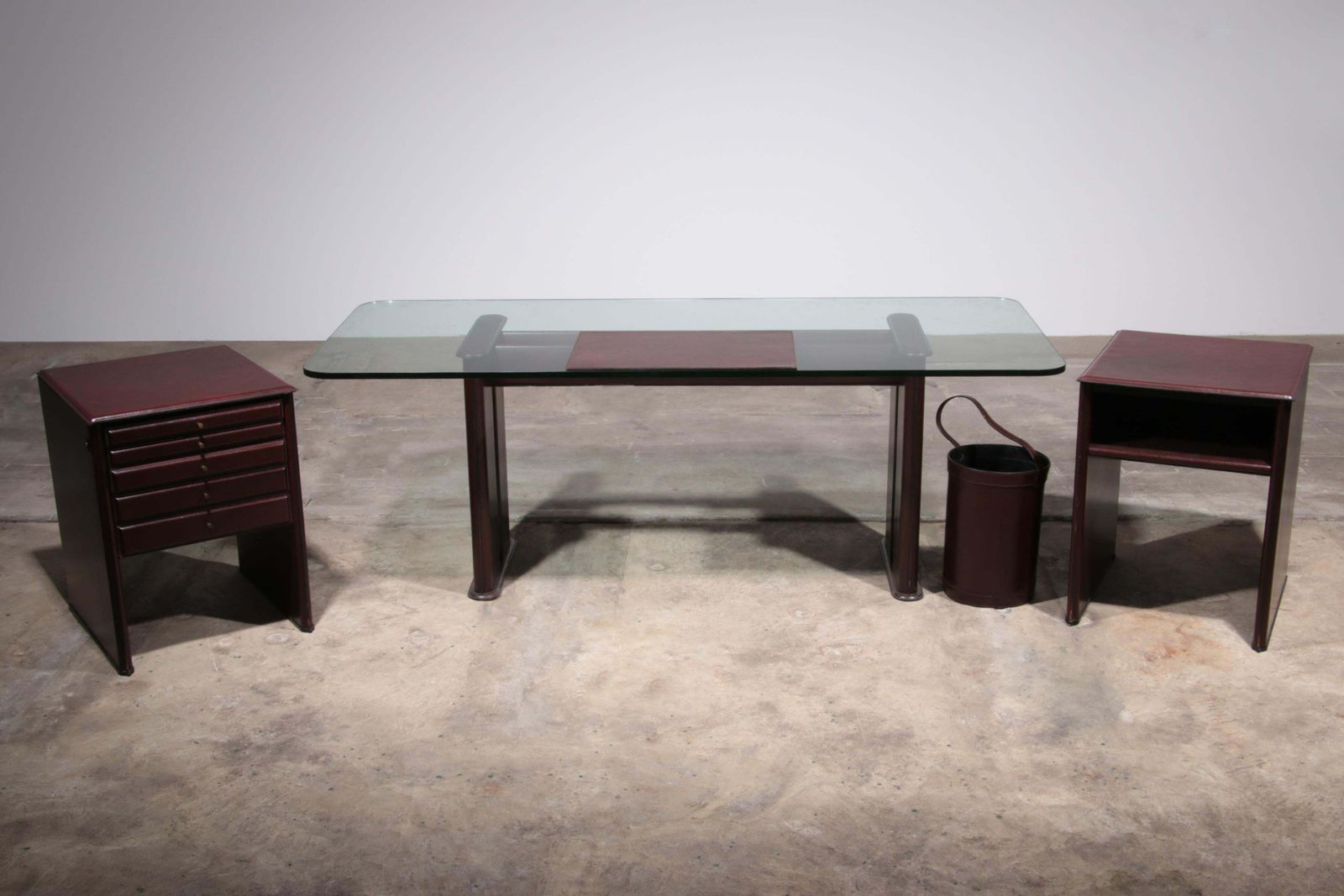 Italian Design Desk By Tito Agnoli For Matteo Grassi Or A Office Set photo Furniture