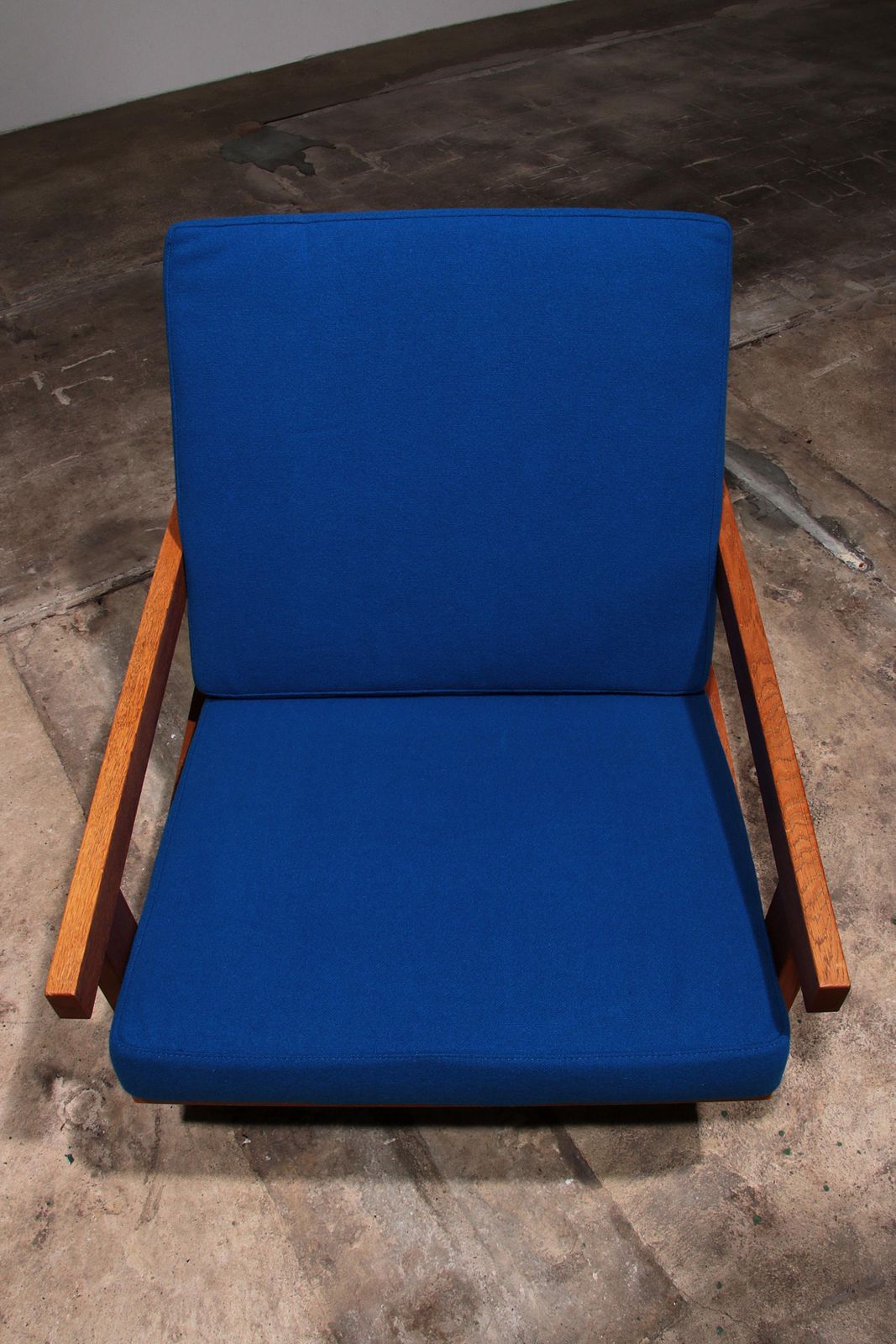 4284.0 Hans J Wegner Ge421 Getama Oak Relax Armchair With Adjustable Backrest photo