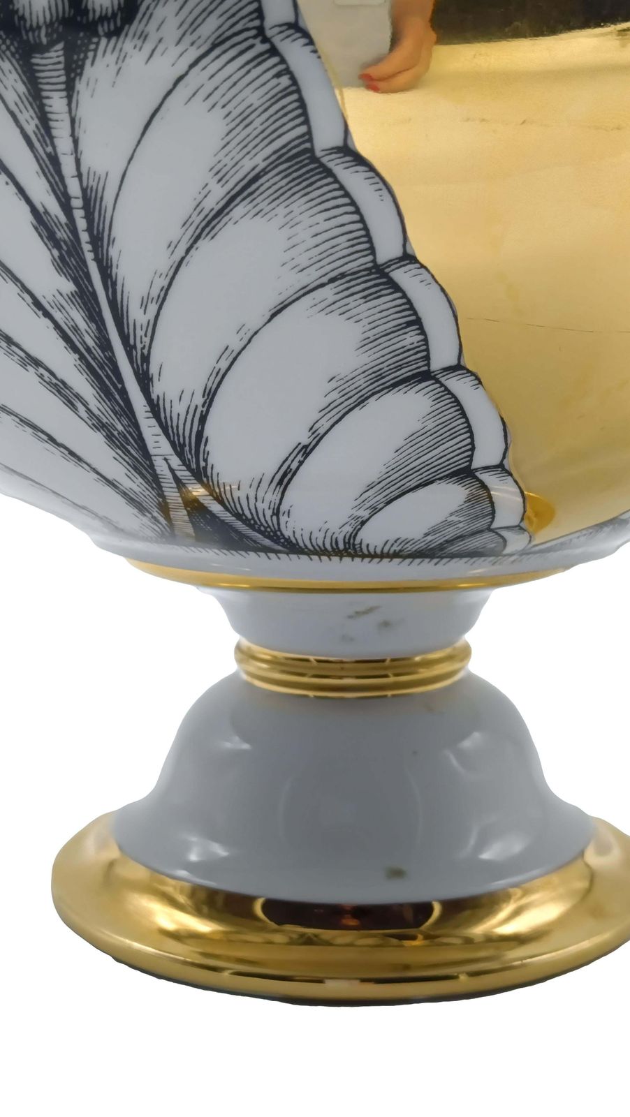 Pietro Fornasetti Porcelain Centerpiece "Rosone," Italy 2000s photo vintage