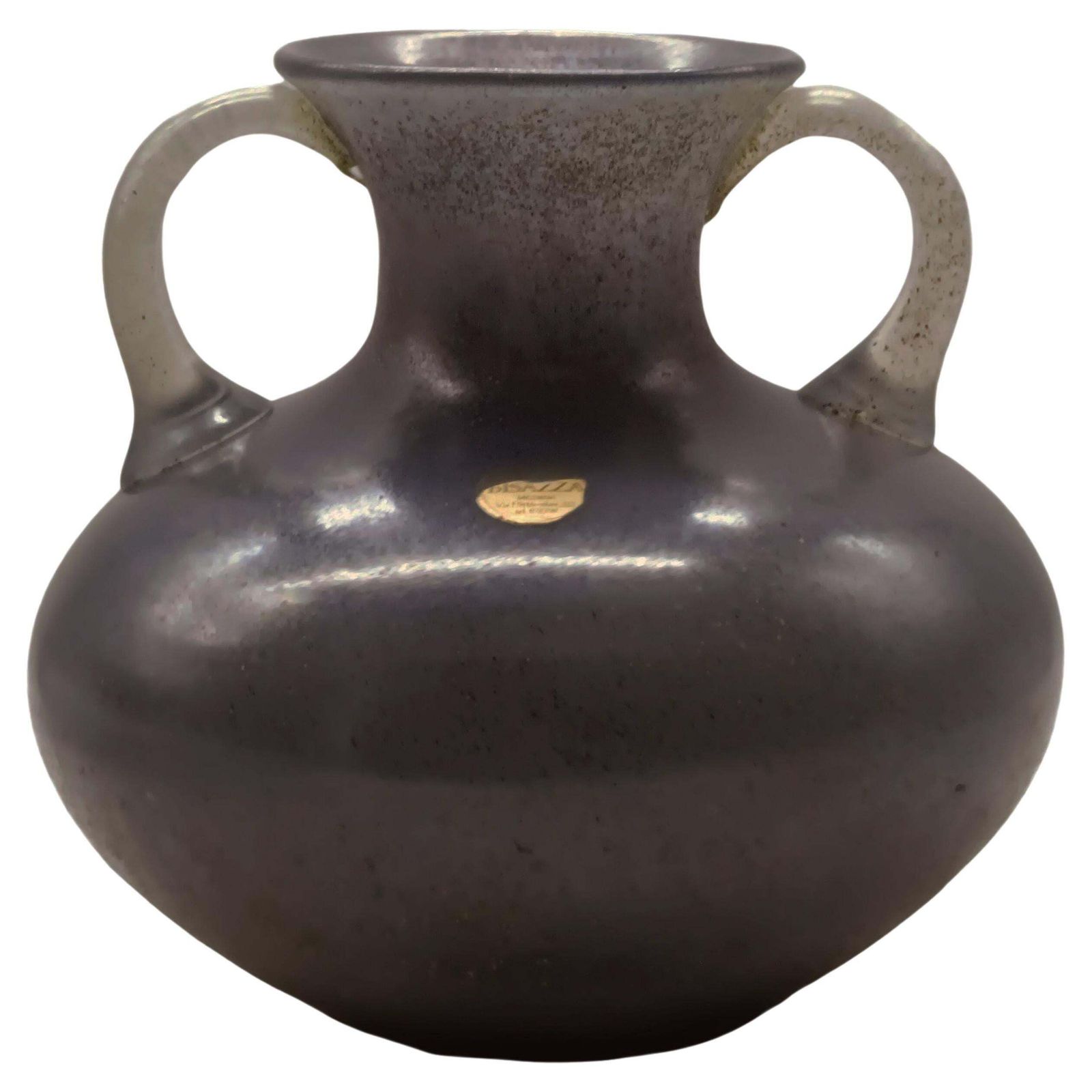 Archimede Seguso Amphora Vase In Scavo Murano Glass, Italy 1960s