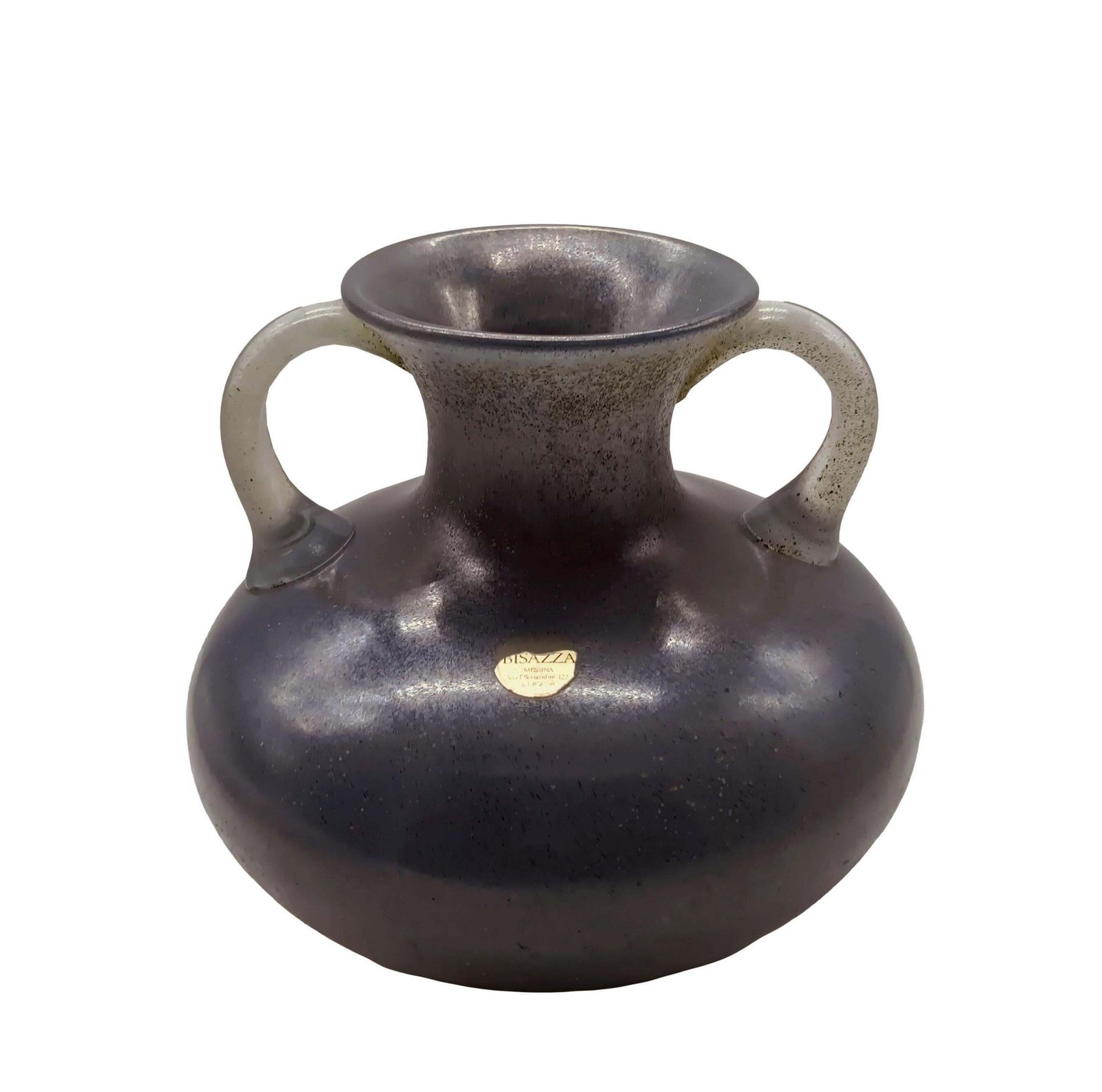 Archimede Seguso Amphora Vase In Scavo Murano Glass, Italy 1960s photo furniture