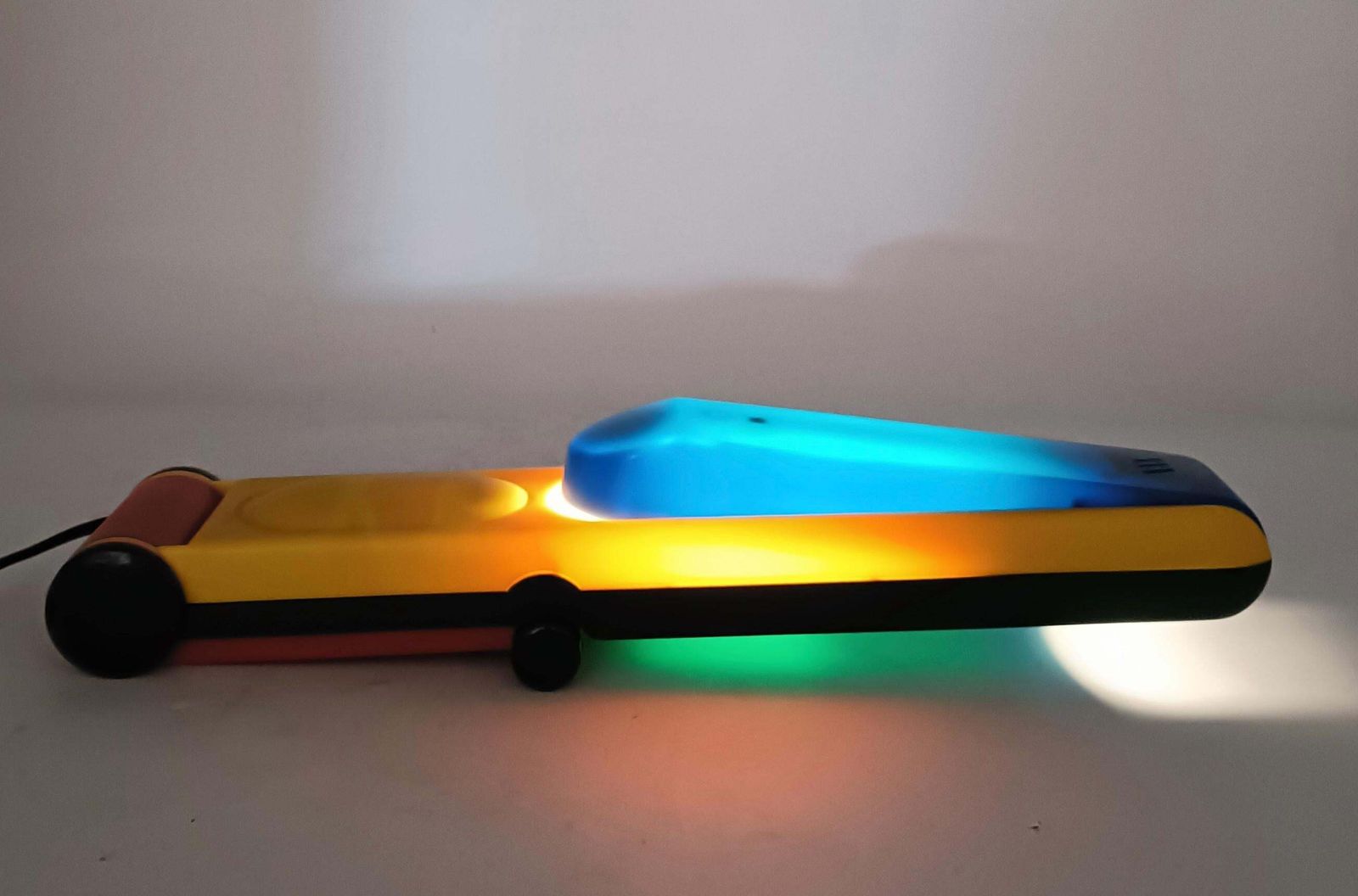 Lighting Benetton Folding Table Lamp Memphis Style, Italy 1980s photo