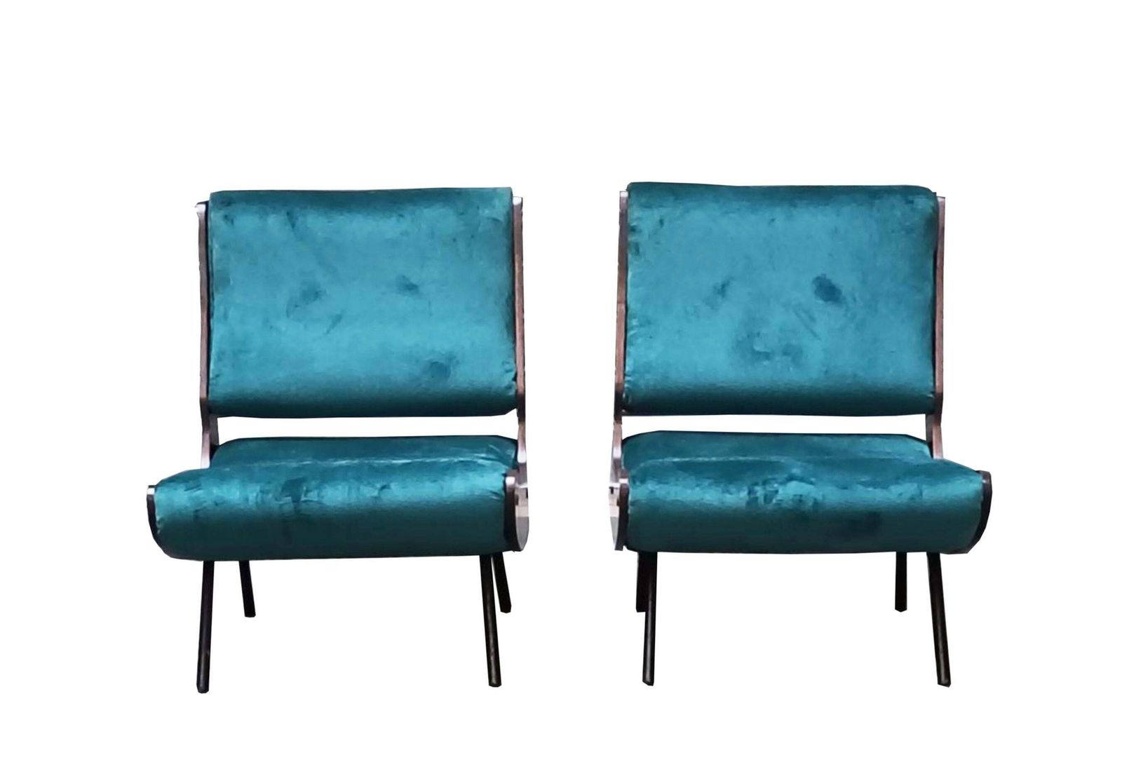 Gianfranco Frattini Per Cassina Coppia Di Poltrone Mod.836, Italia 1960s photo for sale