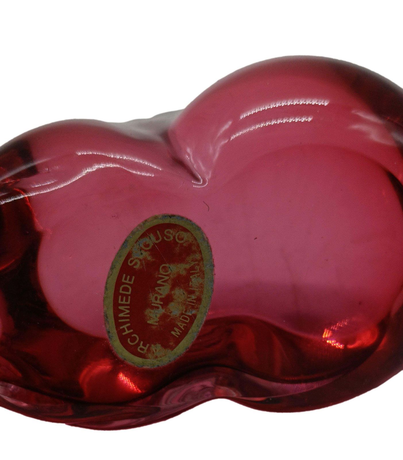 Archimede Seguso Pair Of Mice In Pink Murano Glass, Italy 1950s photo buy