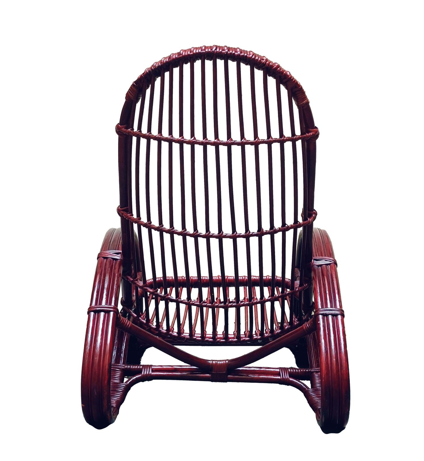 Tito Agnoli Rattan And Bamboo Lounge Chair, Italy, 1960s photo 1029.0