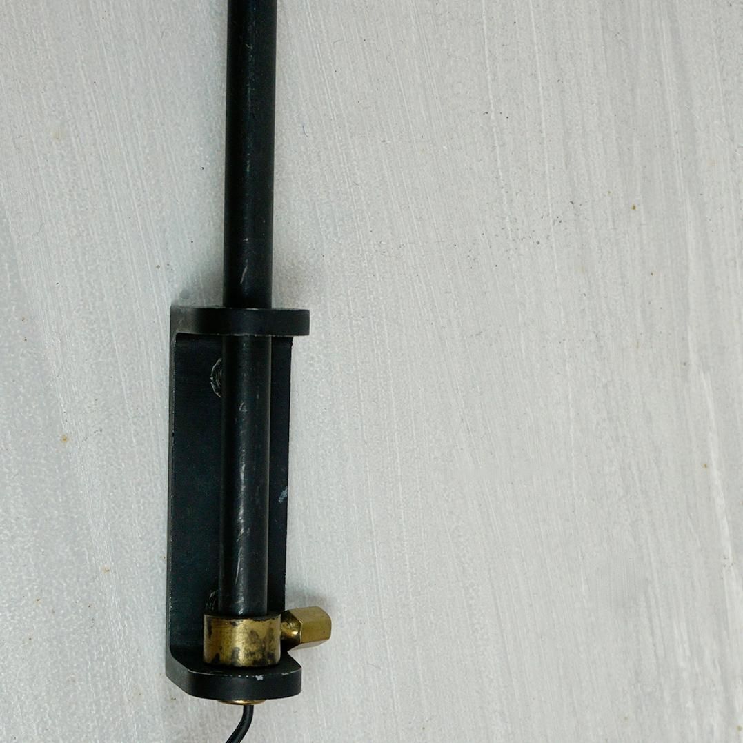 Original Black Single Arm Wall Lamp  By Serge Mouille photo 10121.0