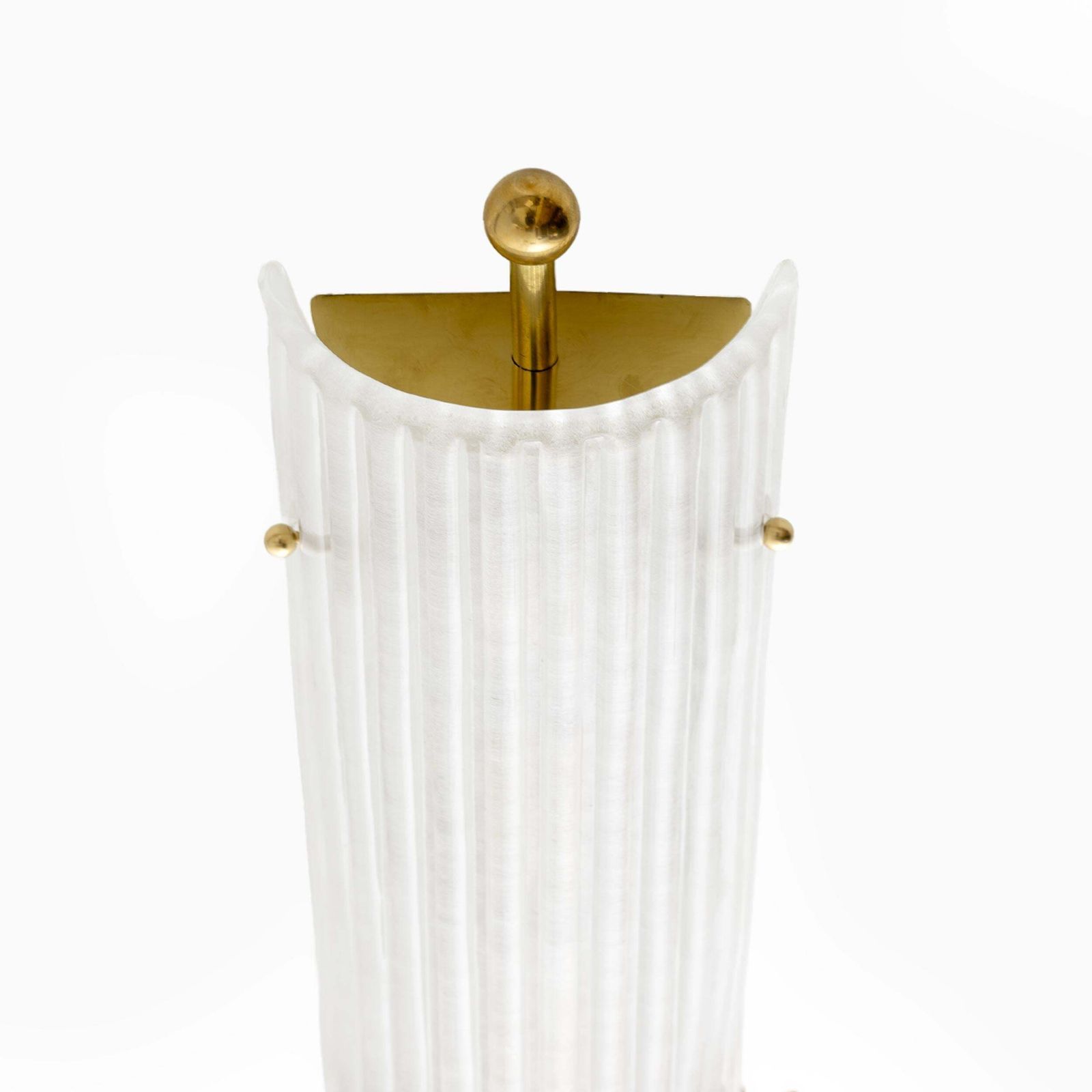 photo furniture Pair Of Art Dèco Style Italian Murano Glass And Brass Sconces