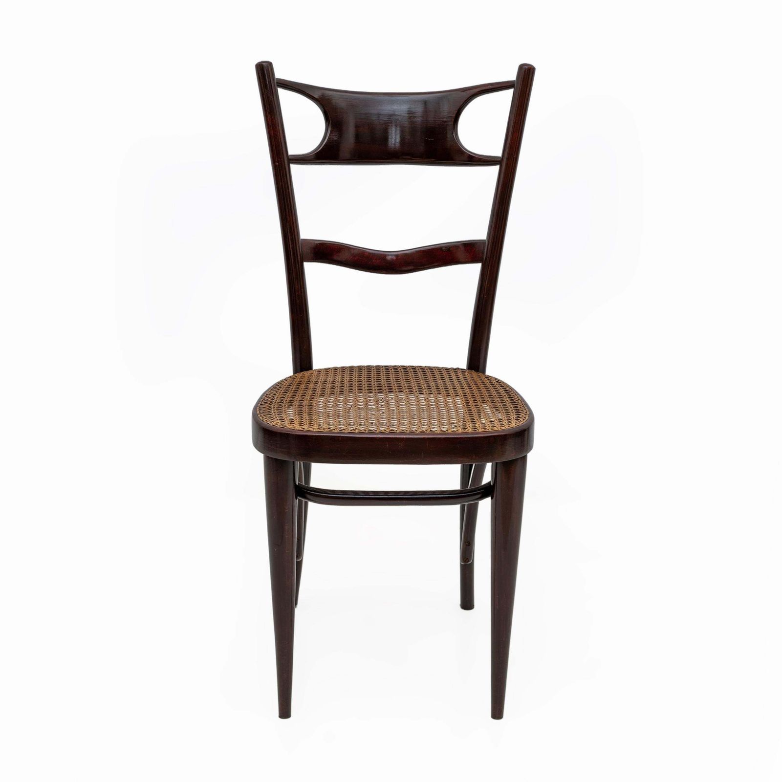 Set Six Early 20th Century Neapolitan Bent Beech Thonet Chairs Sautto & Liberale photo vinterior