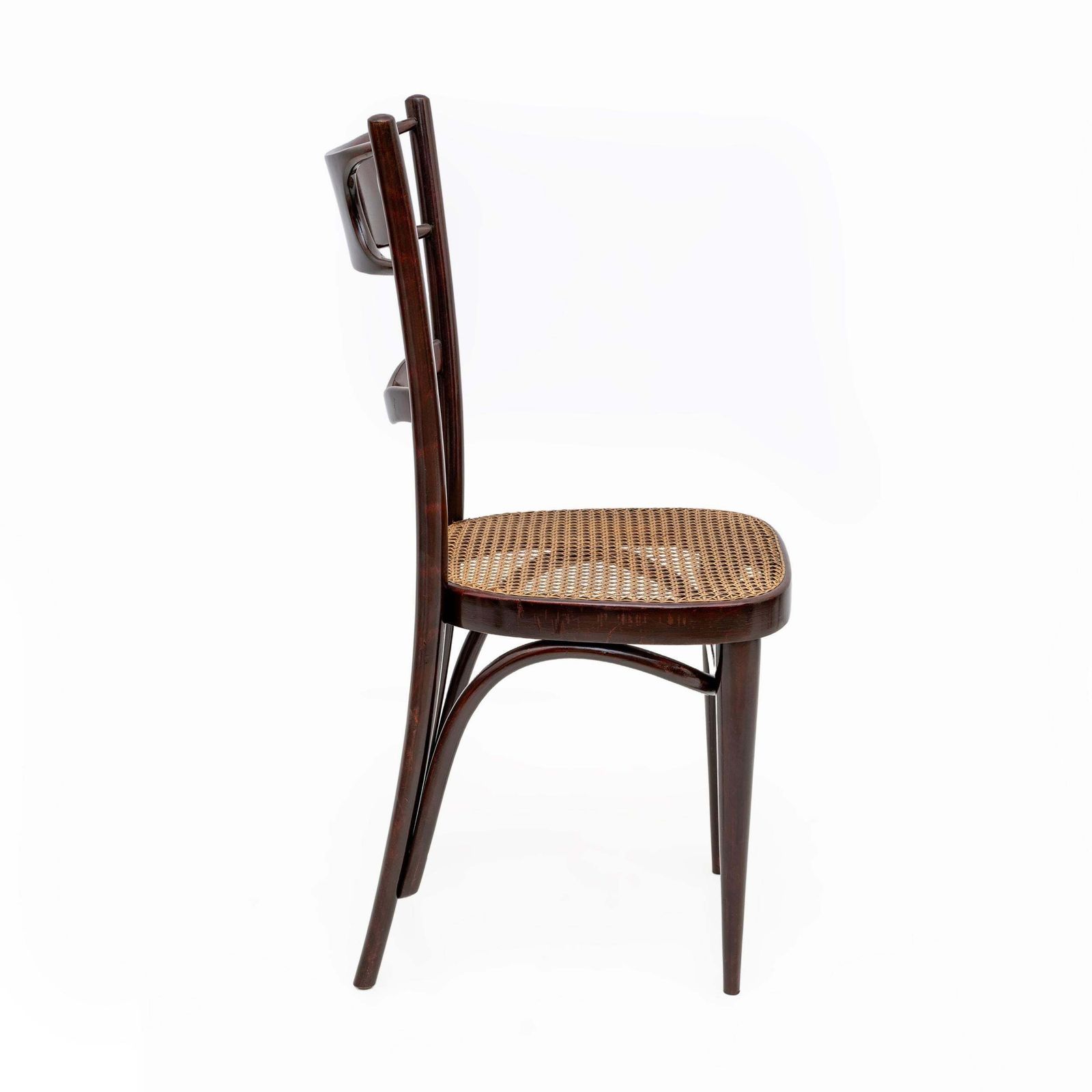 Set Six Early 20th Century Neapolitan Bent Beech Thonet Chairs Sautto & Liberale photo vintage