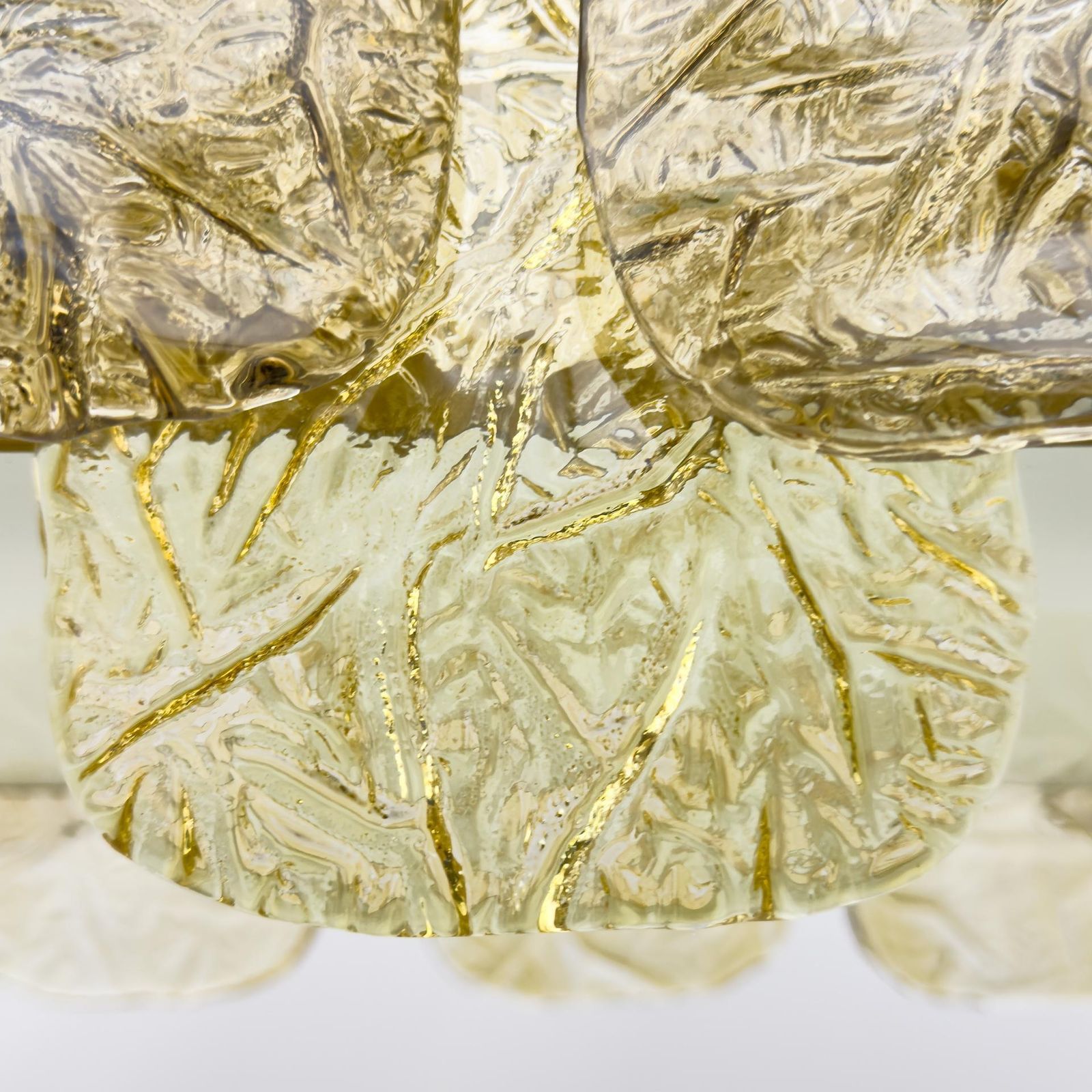 photo furniture Mid Century Modern Stiyle Italian Brass And Murano Glass Chandelier