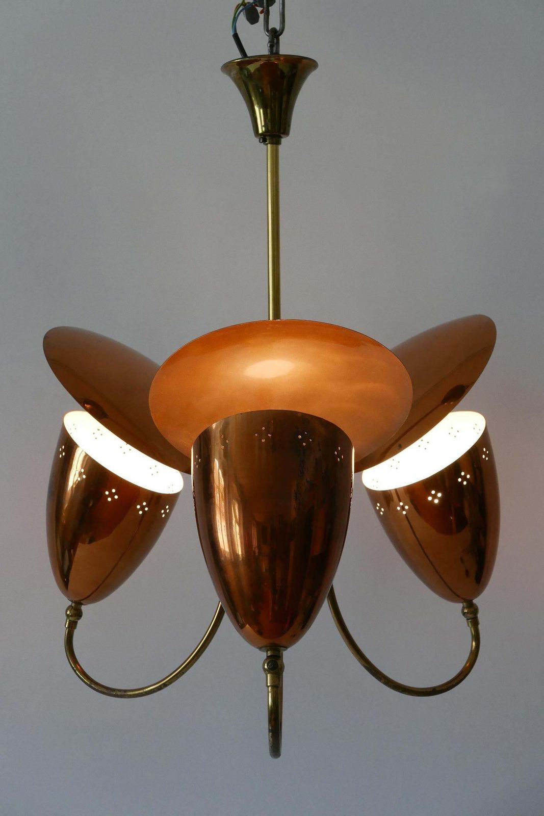 Amazing Mid Century Modern Sputnik Pendant Lamp Or Chandelier Germany 1950s photo furniture