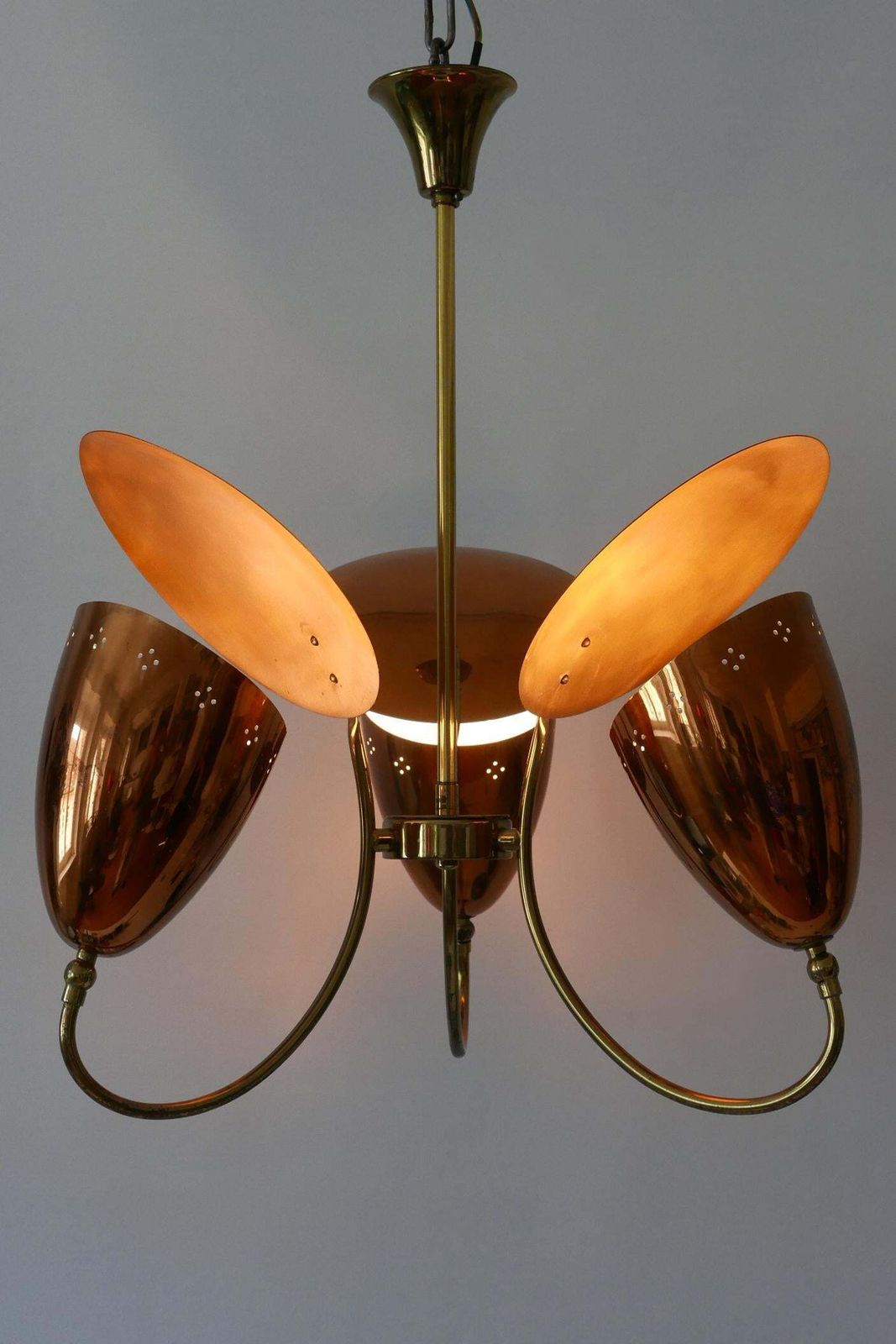 Amazing Mid Century Modern Sputnik Pendant Lamp Or Chandelier Germany 1950s photo buy