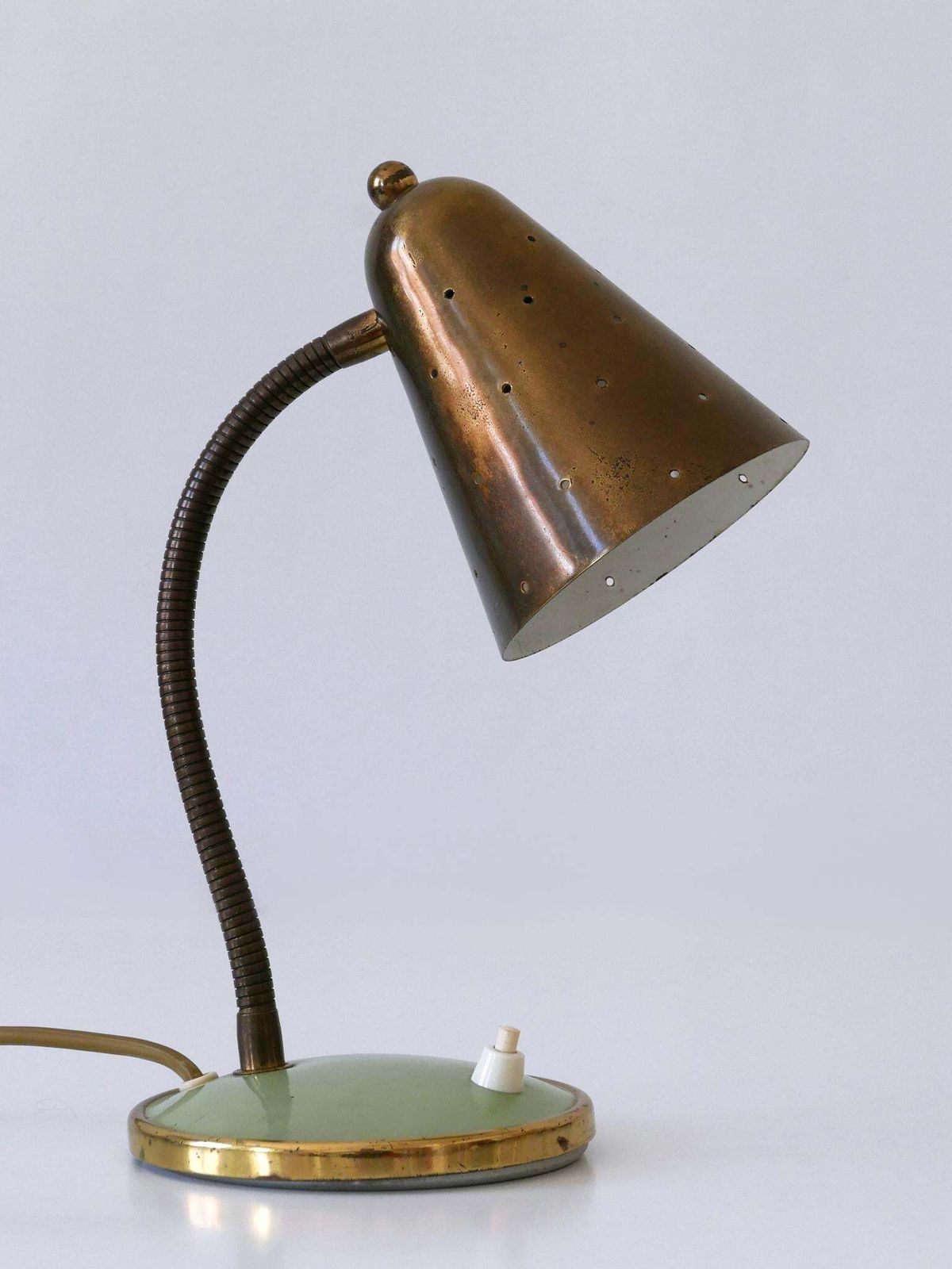 Mid Century Desk Light Or Table Lamp By Vereinigte Werkstätten Germany 1950s photo for sale