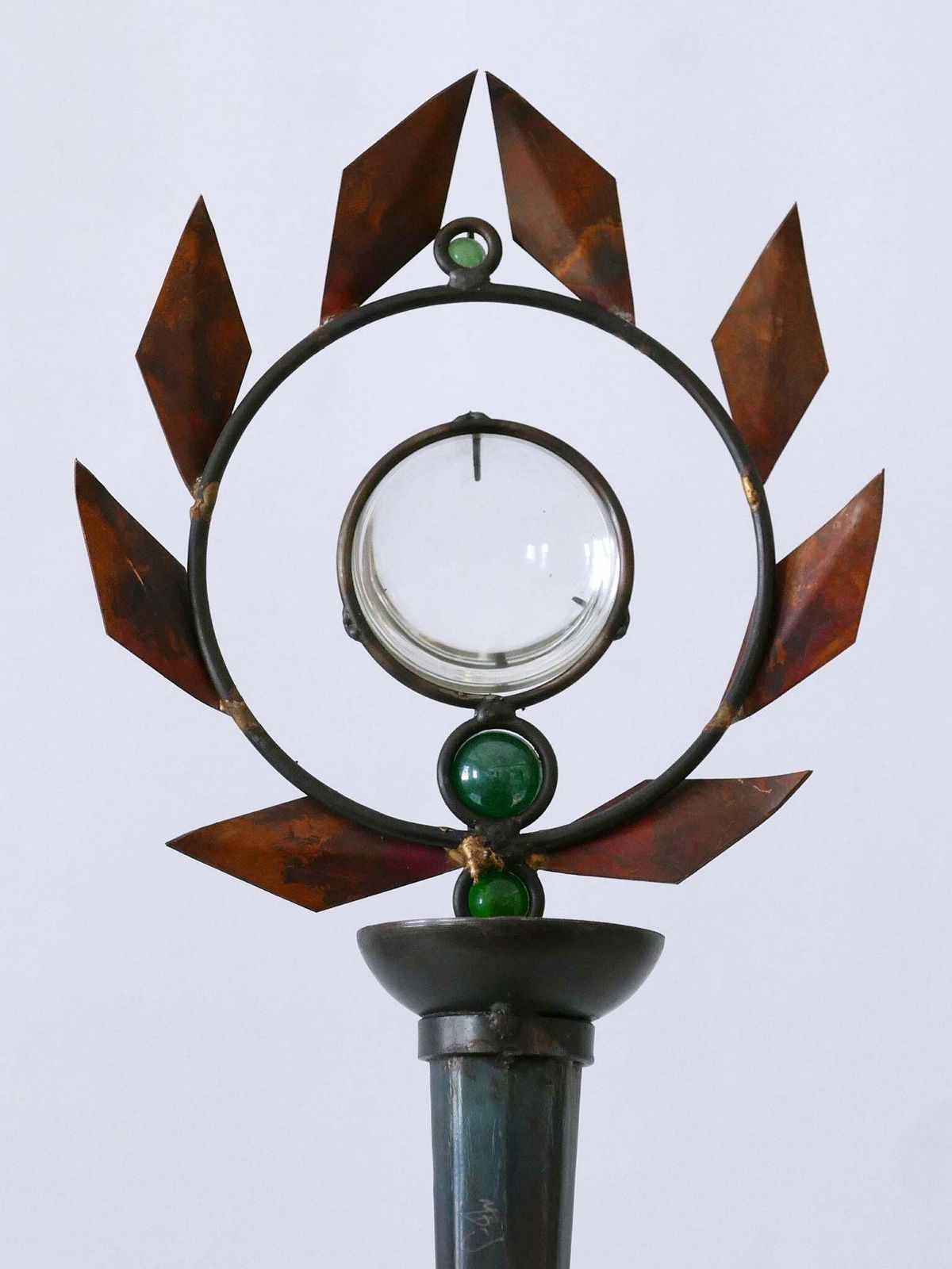 photo for sale Set Of Two Mark Brazier Jones Candlesticks Model Olympia 1990s, Signed & Dated