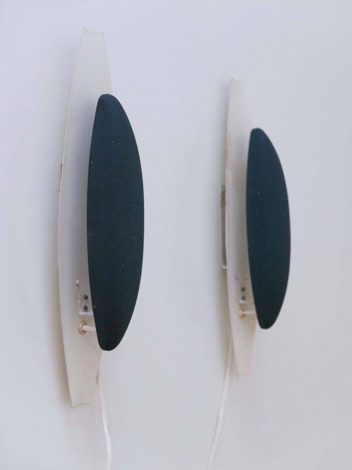 2059.0 Set Of Two Rare & Elegant Mid Century Modern Sconces Or Wall Lights Sweden 1950s photo