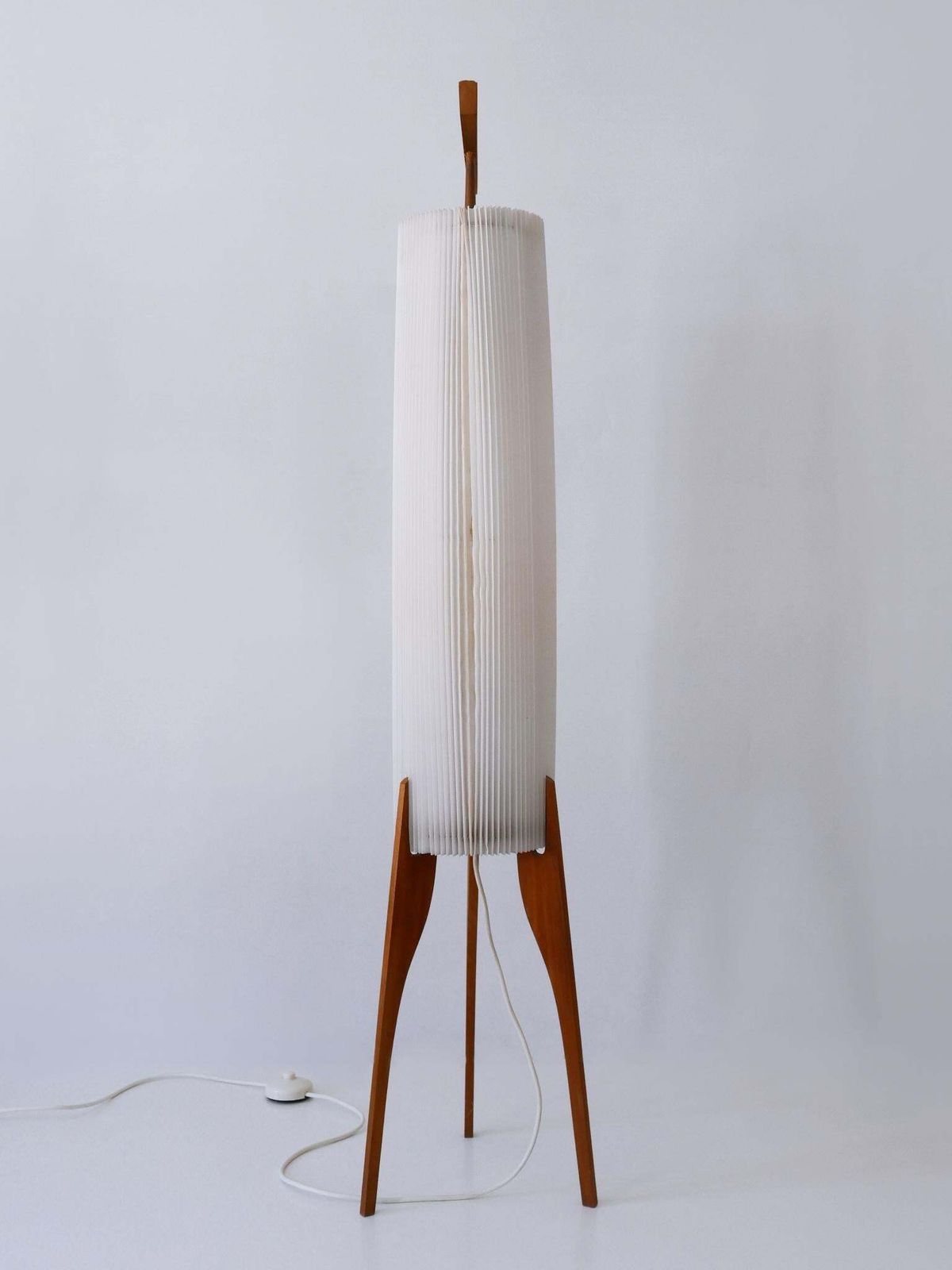 photo furniture Rare & Elegant Mid Century Modern Two Flamed Scandinavian Floor Lamp 1960s