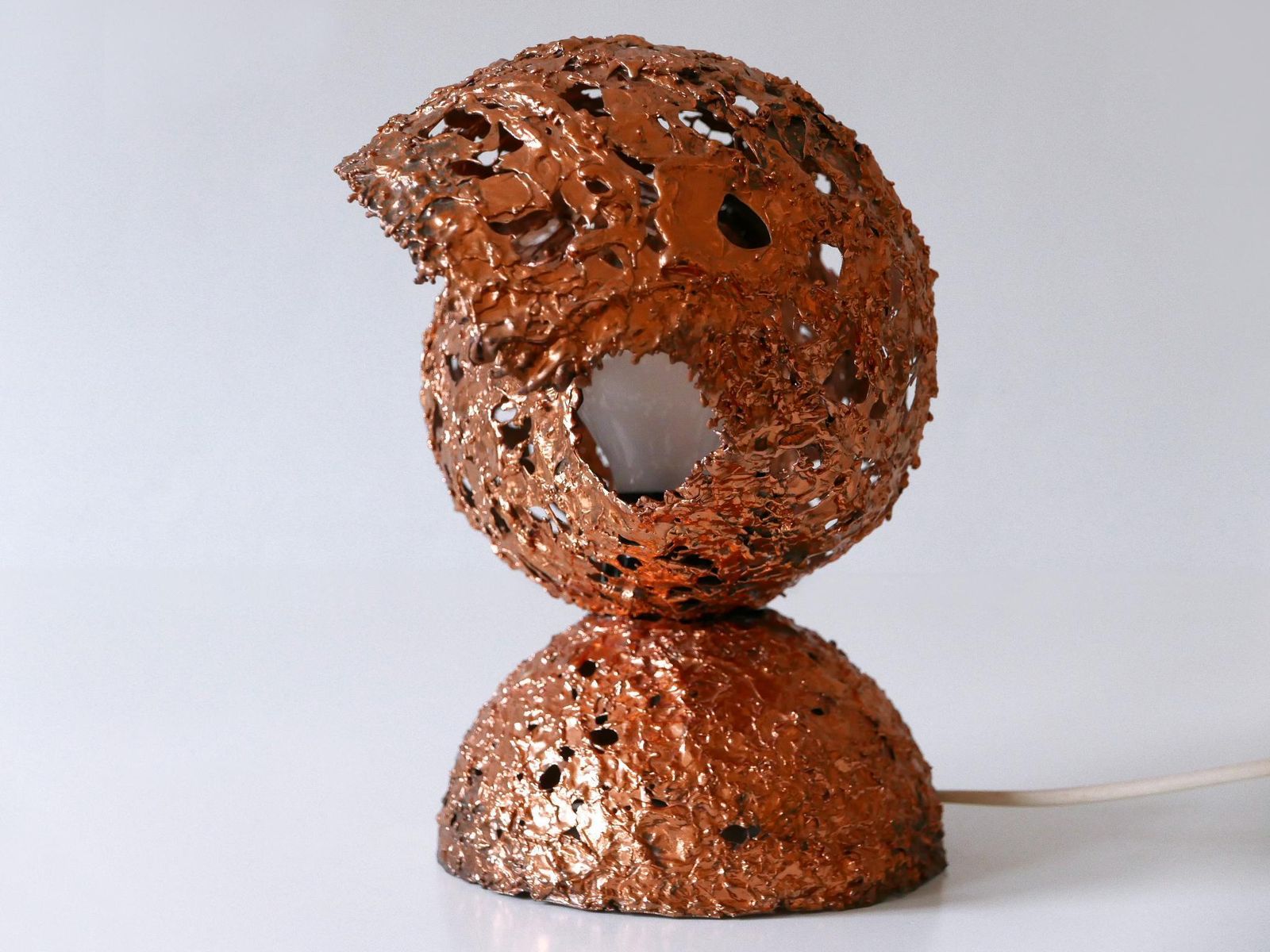 Tukiainen Aimo Ossi Kalevi Table Lamp Sea Shell For Oy Moonlight Finnland 1970s photo buy