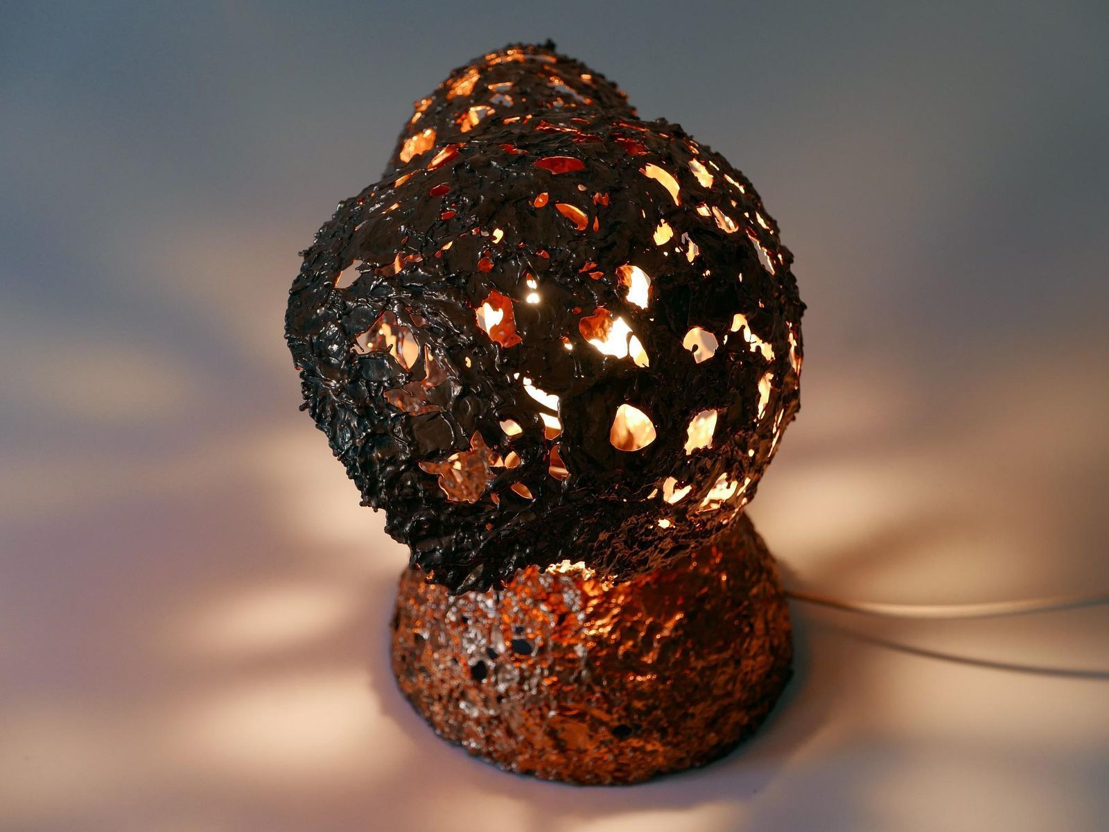 Lighting Tukiainen Aimo Ossi Kalevi Table Lamp Sea Shell For Oy Moonlight Finnland 1970s photo
