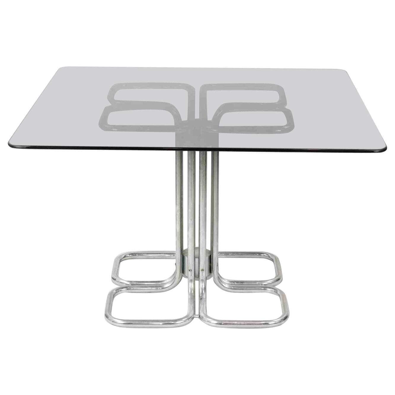 Mid Century Dining Table Attr. To Giotto Stoppino, Italy, 1970s