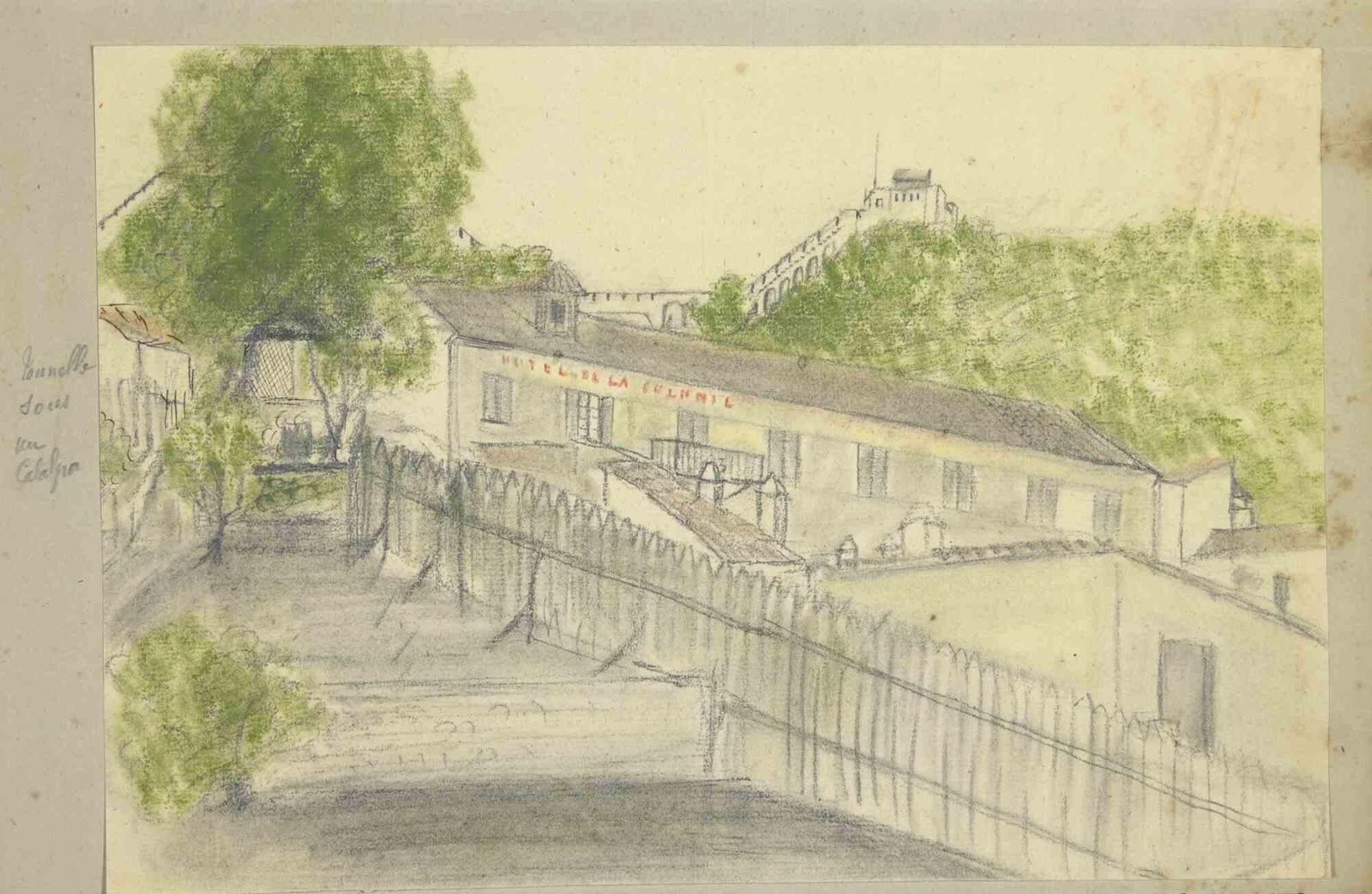 Charles Des Bordeshotel De La...   Drawing By Charles Des Bordes   Early 20th Centuryearly 20th Century