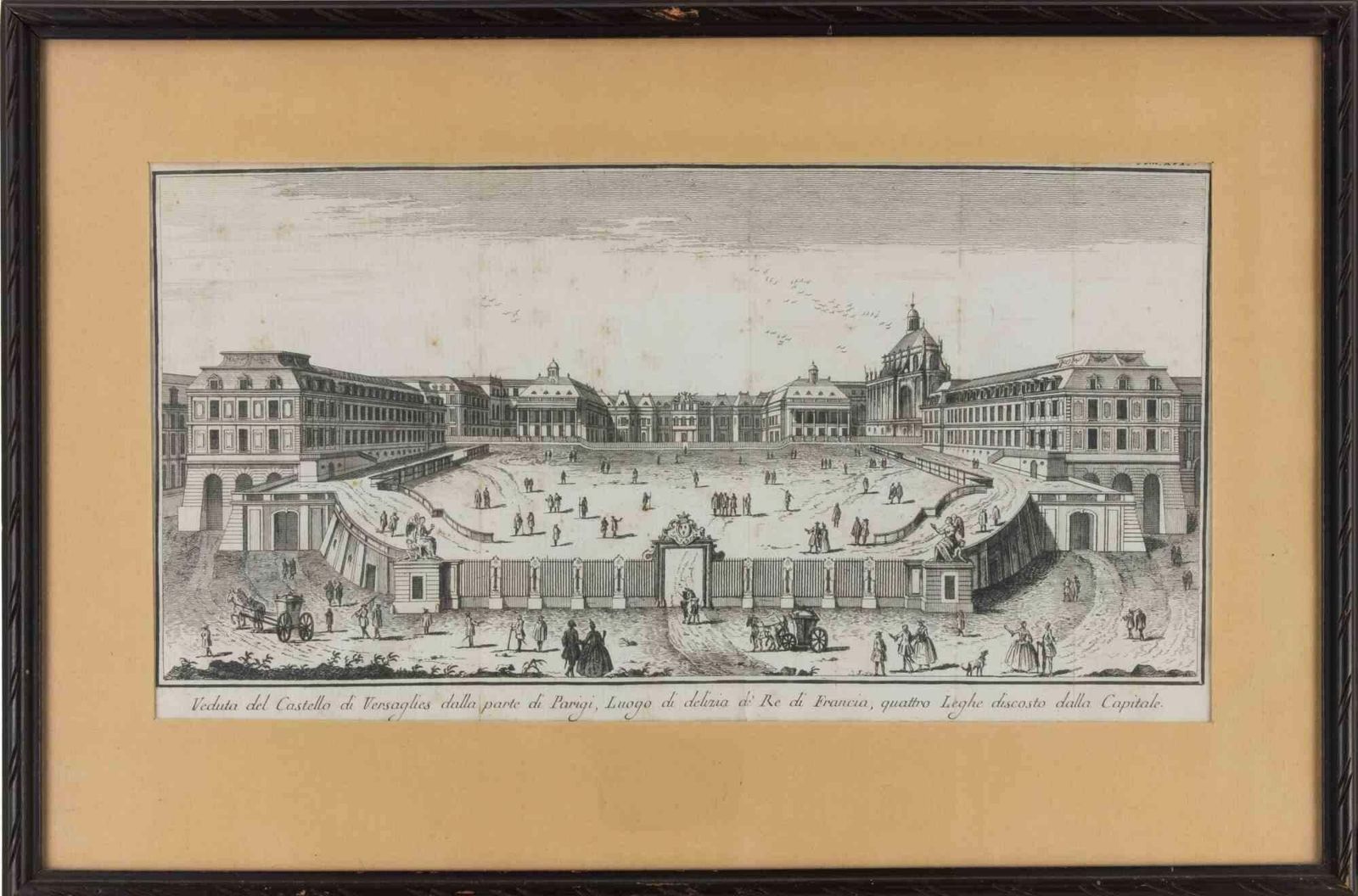 Unknownview Of The Castle Of Versailles   Etching   17481748