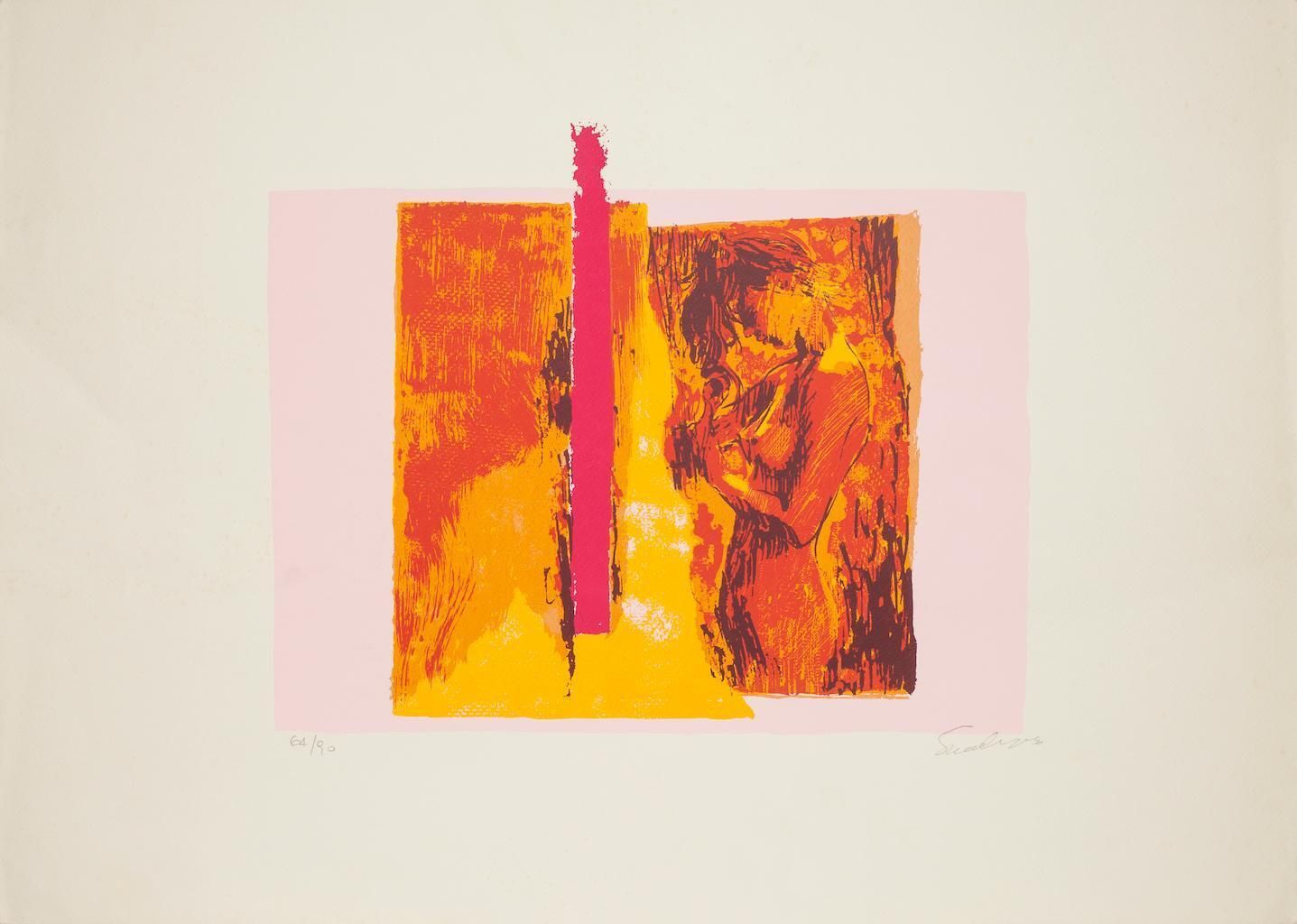 Nicola Simbarihorse  Standby   Screen Print By Nicola Simbari   1970s1970s