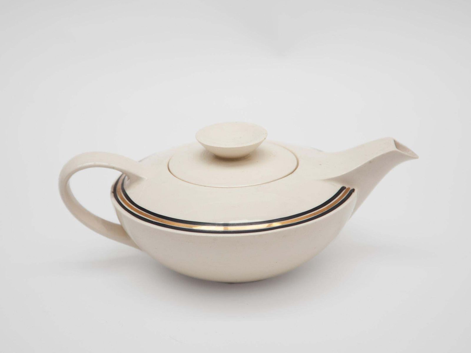 photo vintage Edmond Bellefroid Tea Set By Petrus Regout Maastricht, Bauhaus, Dutch Art Deco